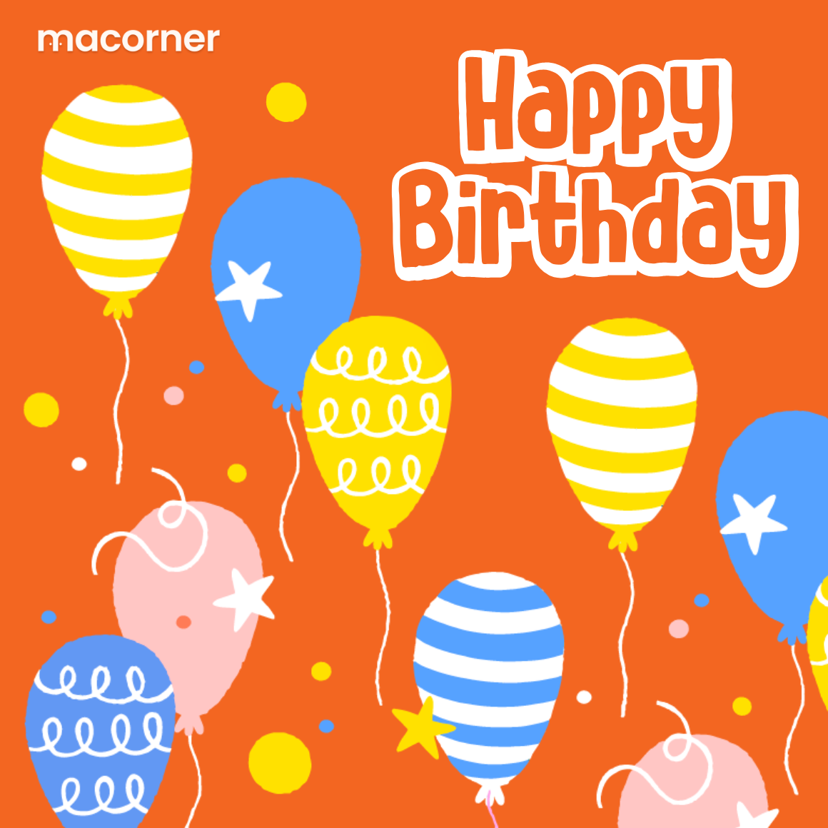 Happy Birthday Macorner Gift Card