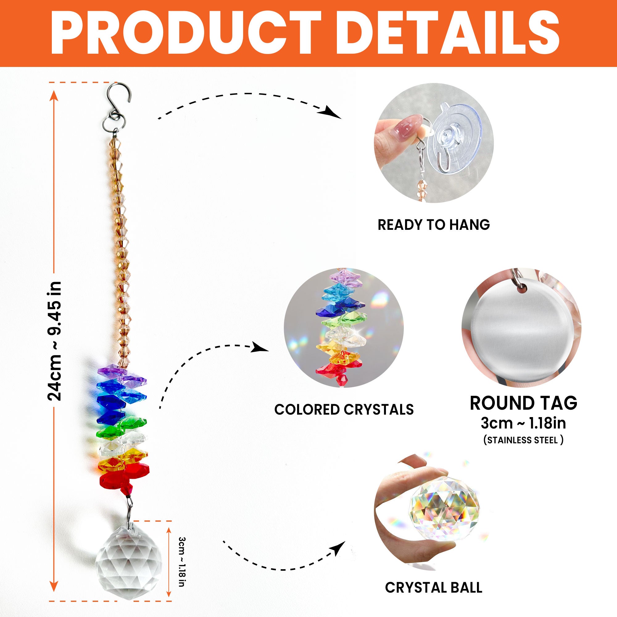 Hardest Goodbye - Personalized Ball Prism Suncatcher