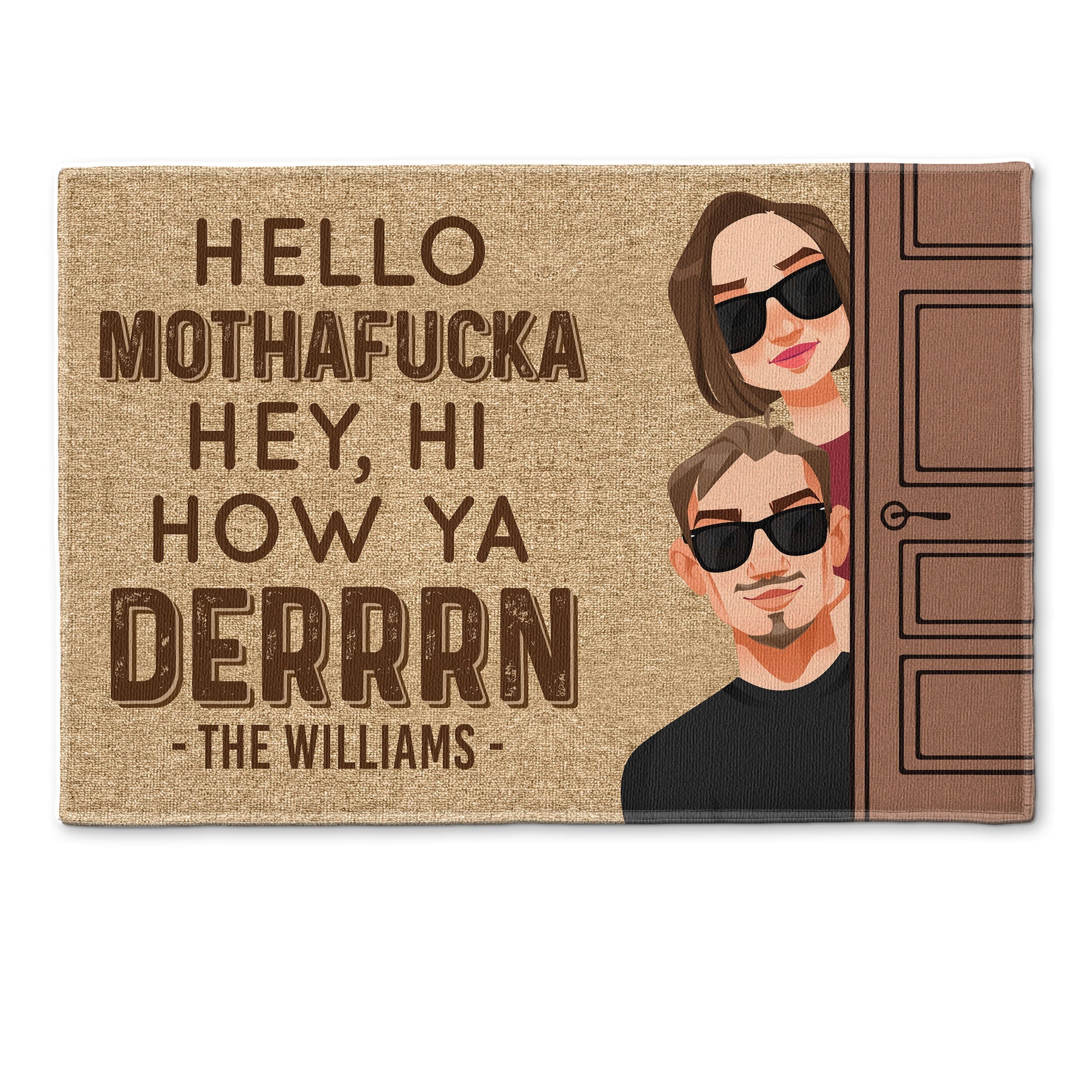 Hello Mothafucka - Personalized Doormat