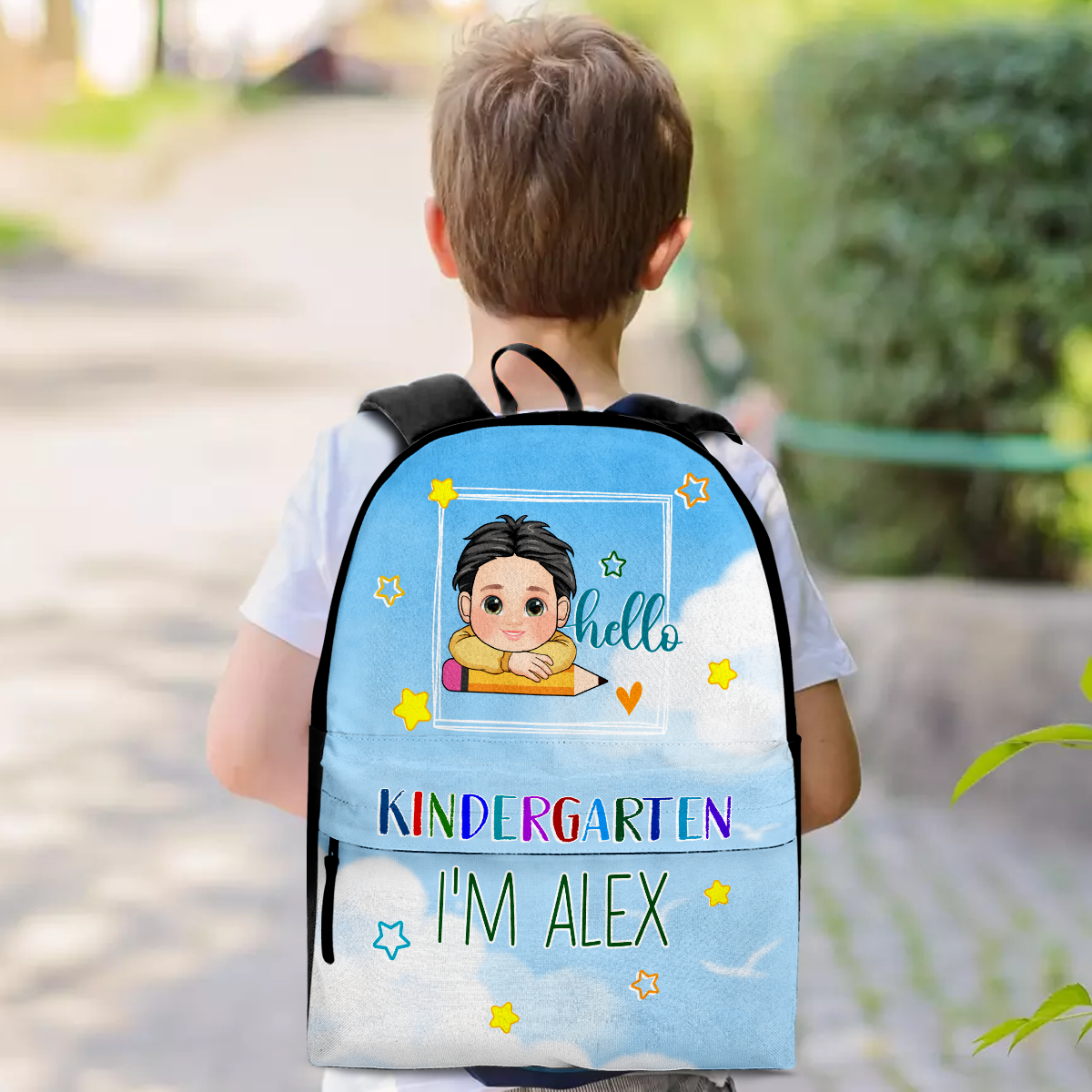 Hello School - Personalized Kid Backpack