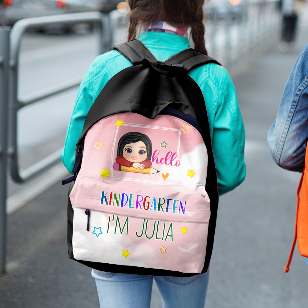 Hello School - Personalized Kid Backpack