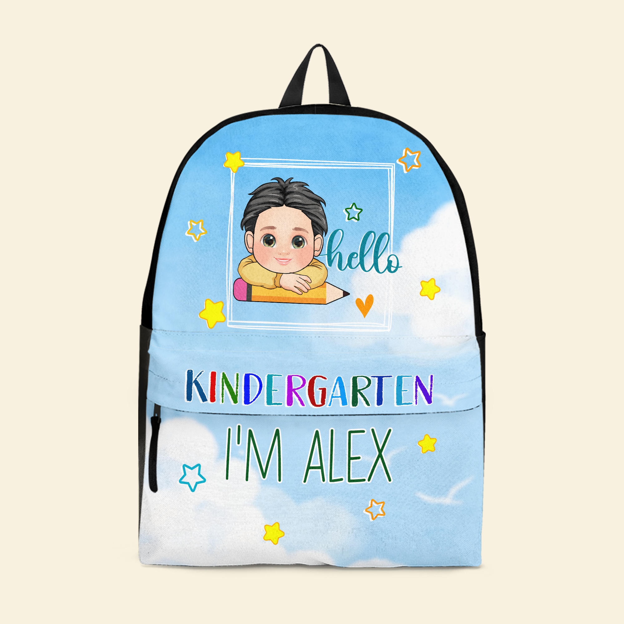 Hello School - Personalized Kid Backpack