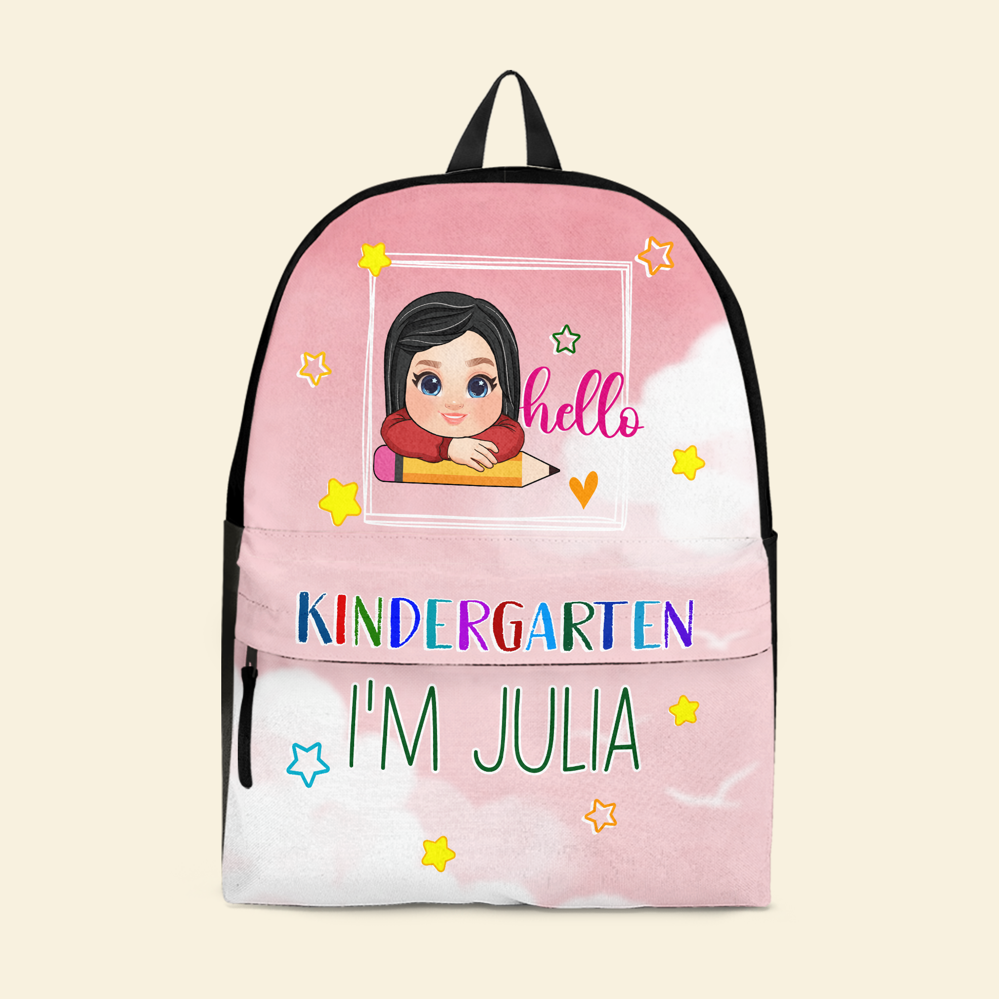 Hello School - Personalized Kid Backpack