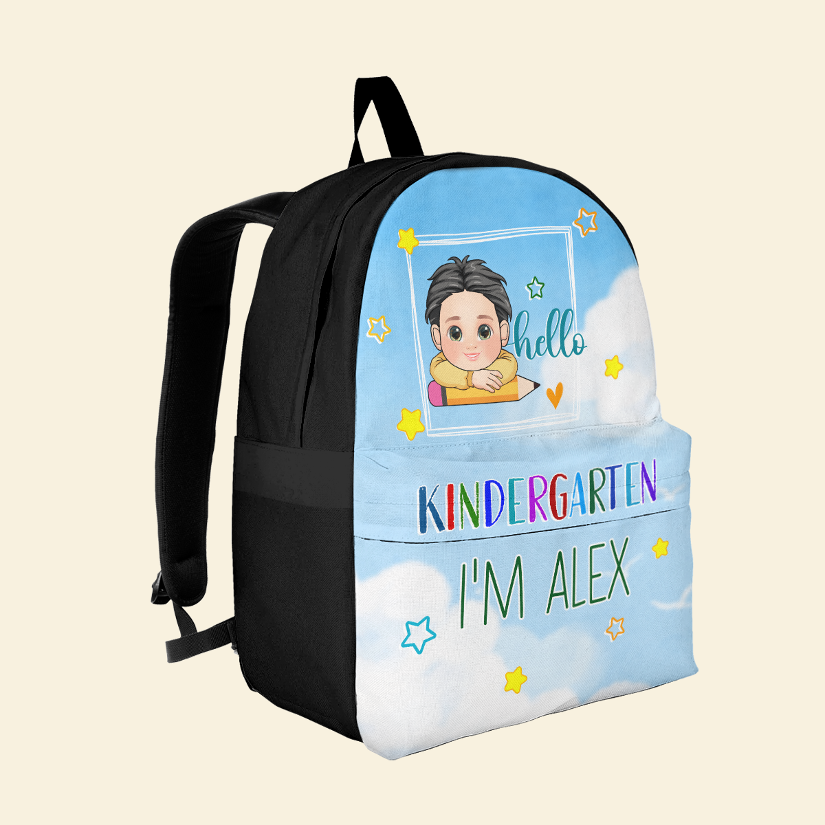 Hello School - Personalized Kid Backpack