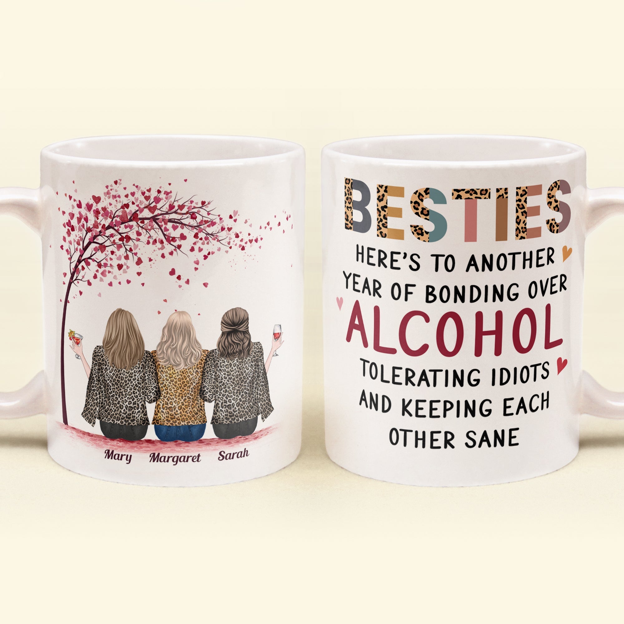 Here's To Another Year Of Bonding Over Alcohol - Personalized Mug