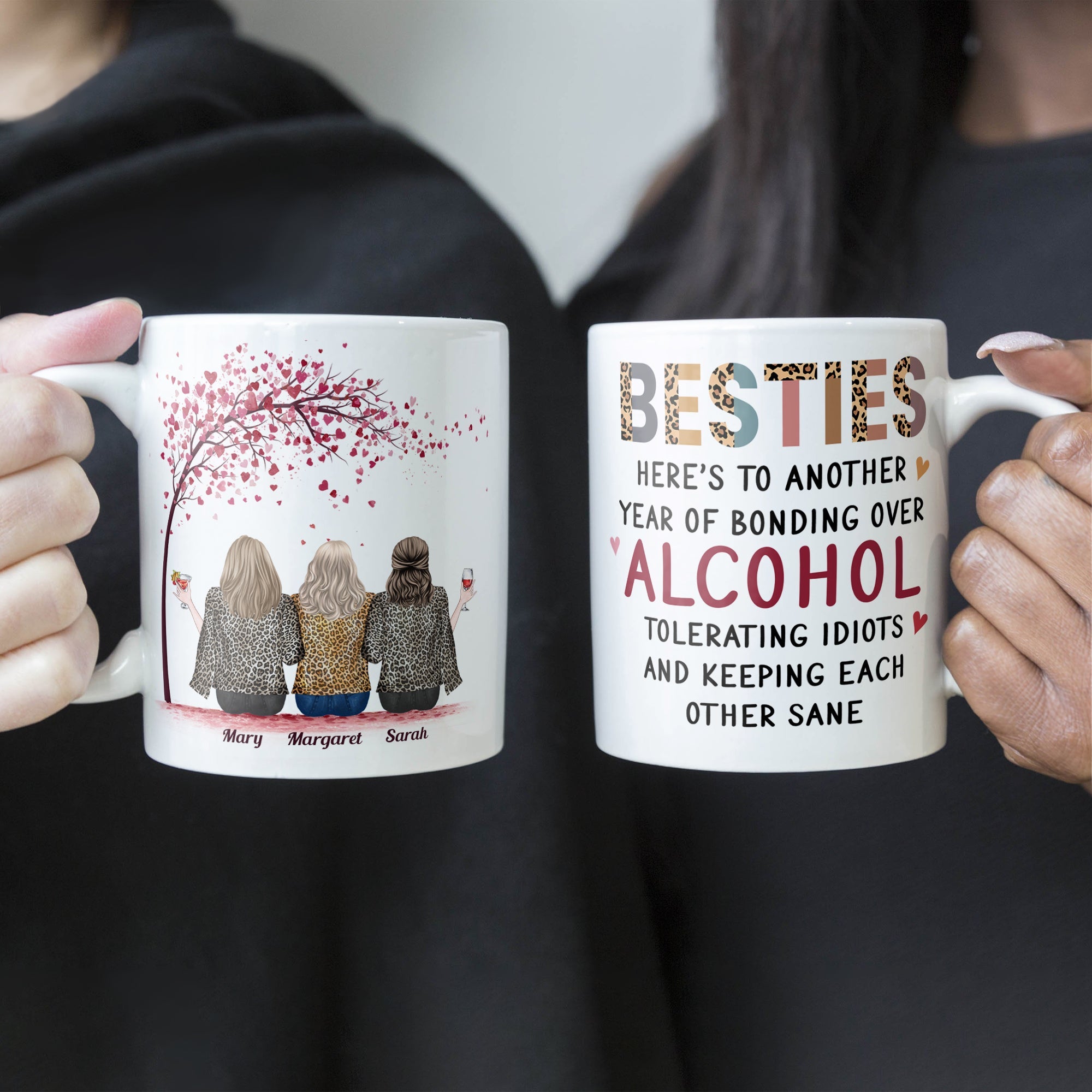 Here's To Another Year Of Bonding Over Alcohol - Personalized Mug