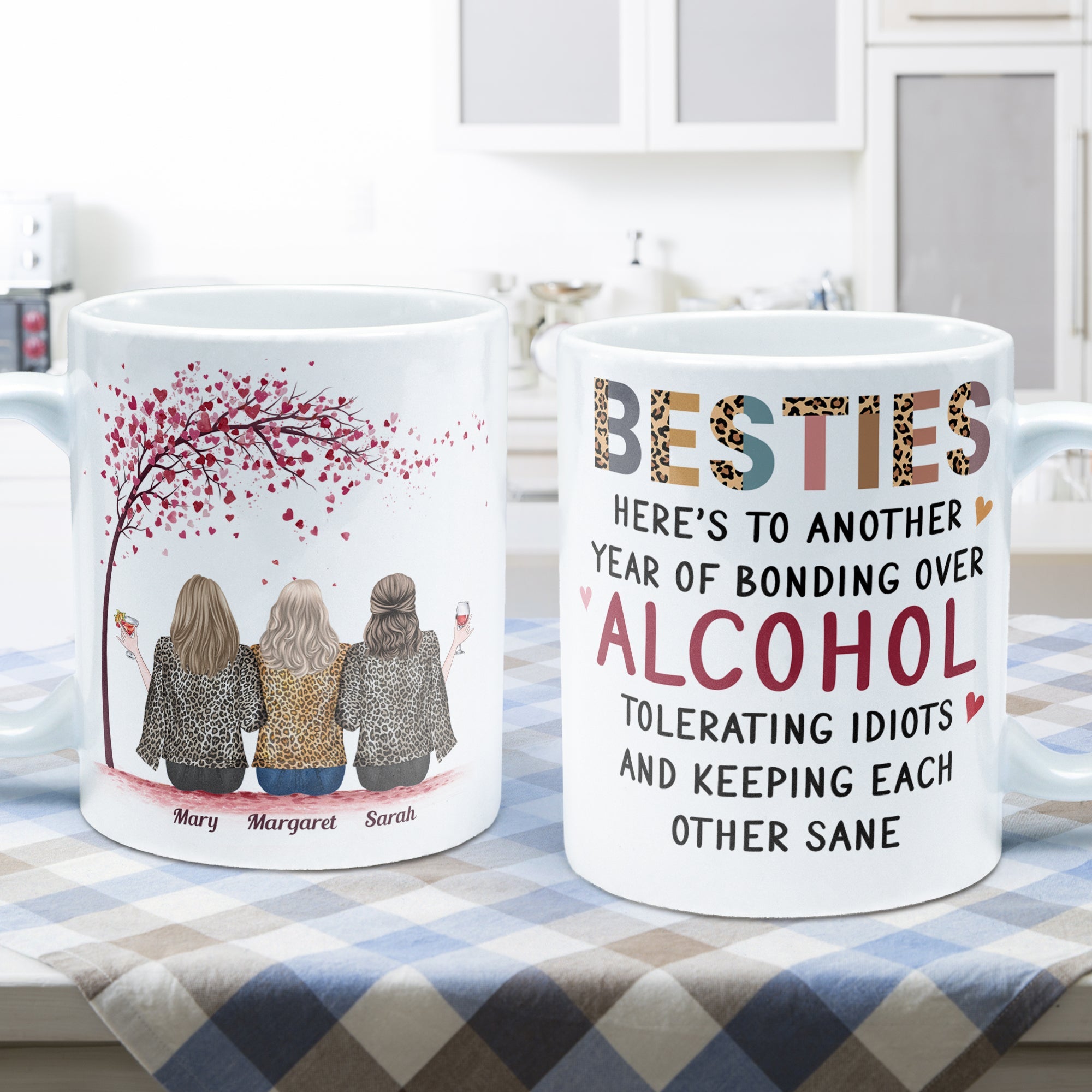 Here's To Another Year Of Bonding Over Alcohol - Personalized Mug