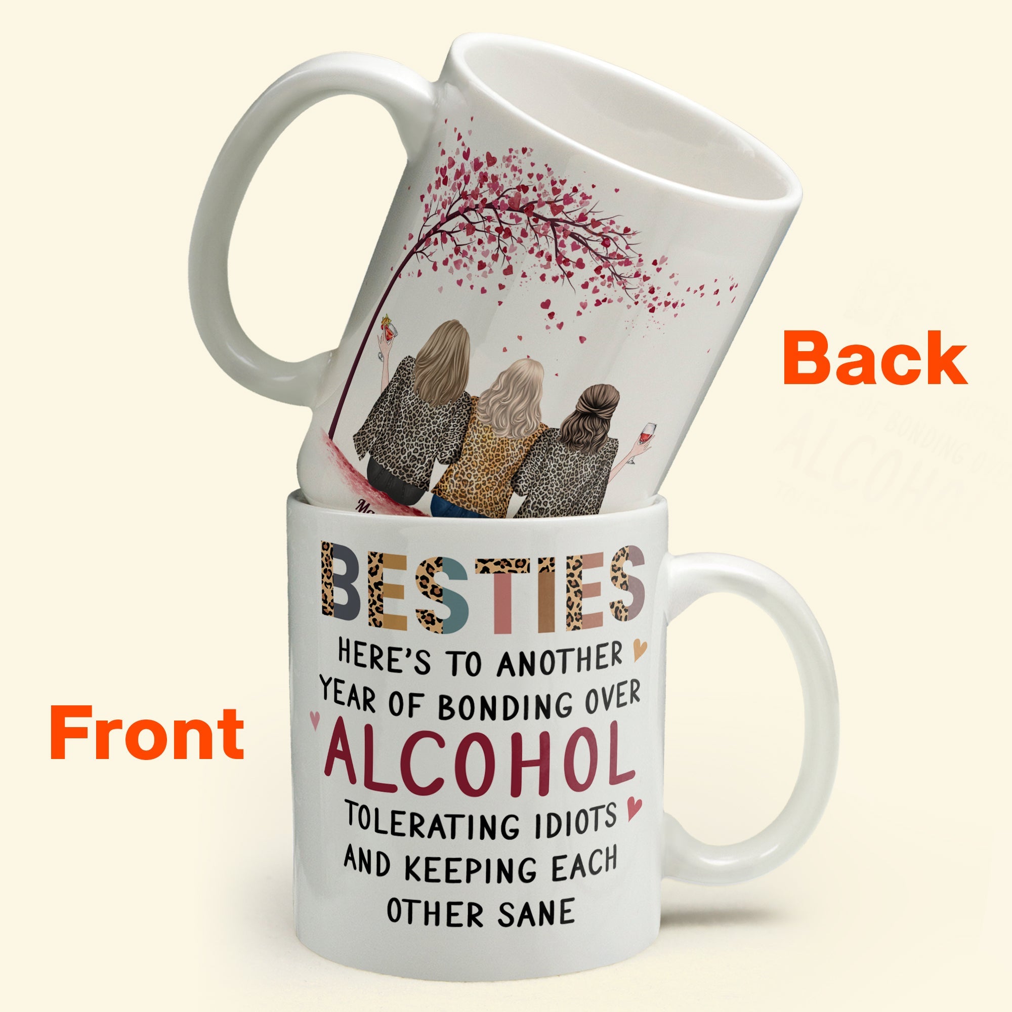 Here's To Another Year Of Bonding Over Alcohol - Personalized Mug