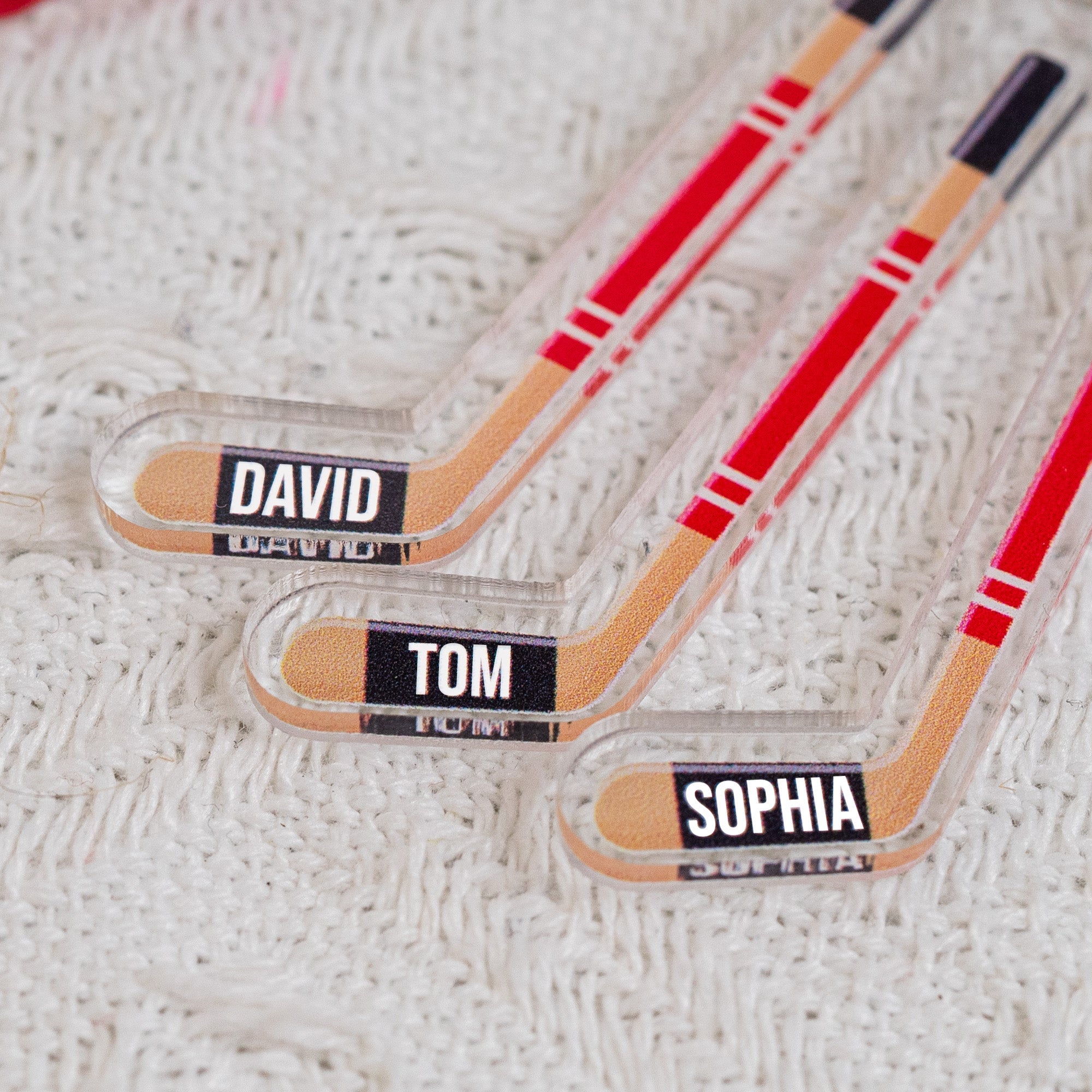 Hockey Dad's Dream Team - Personalized Acrylic Keychain