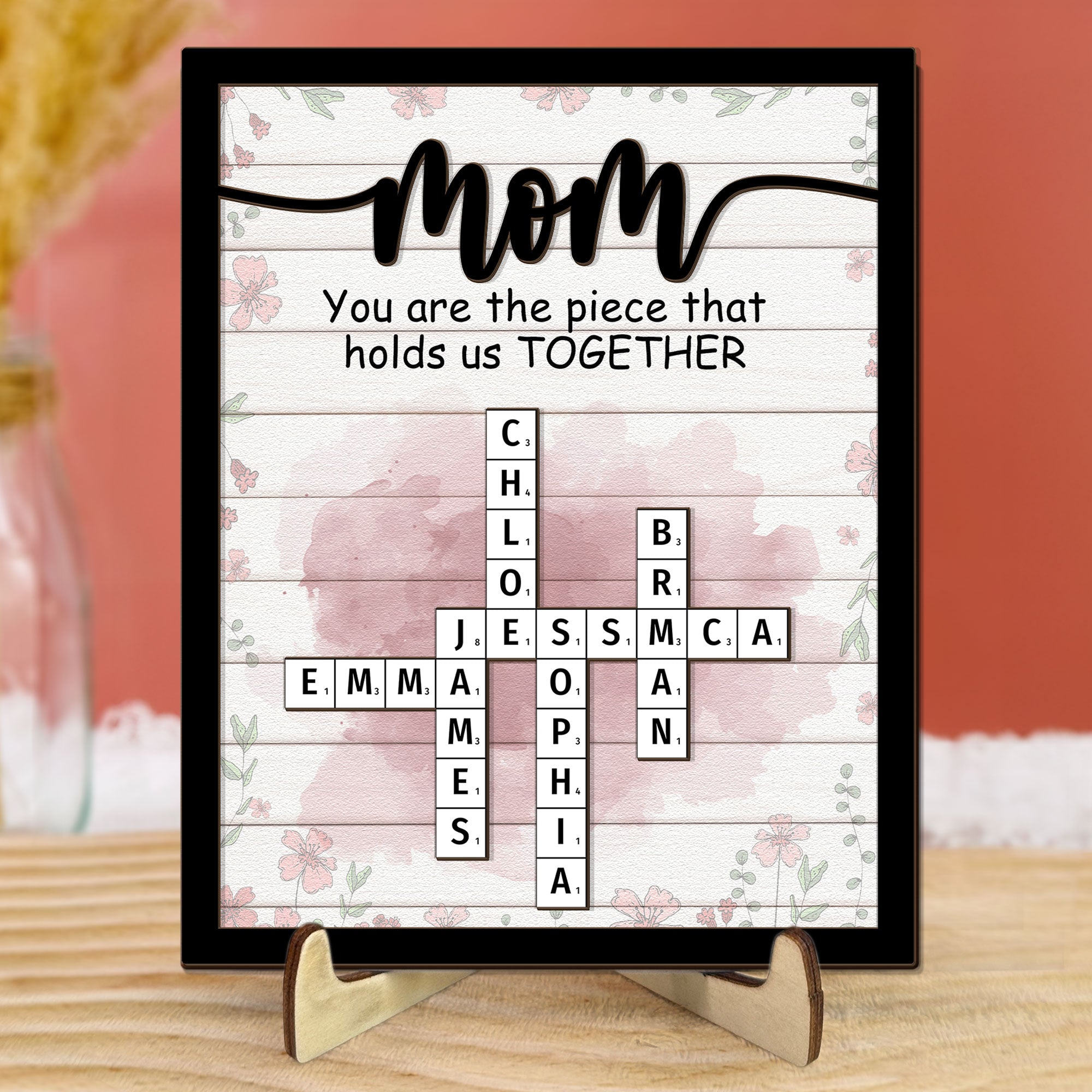 Hold Us Together - Personalized Wooden Plaque