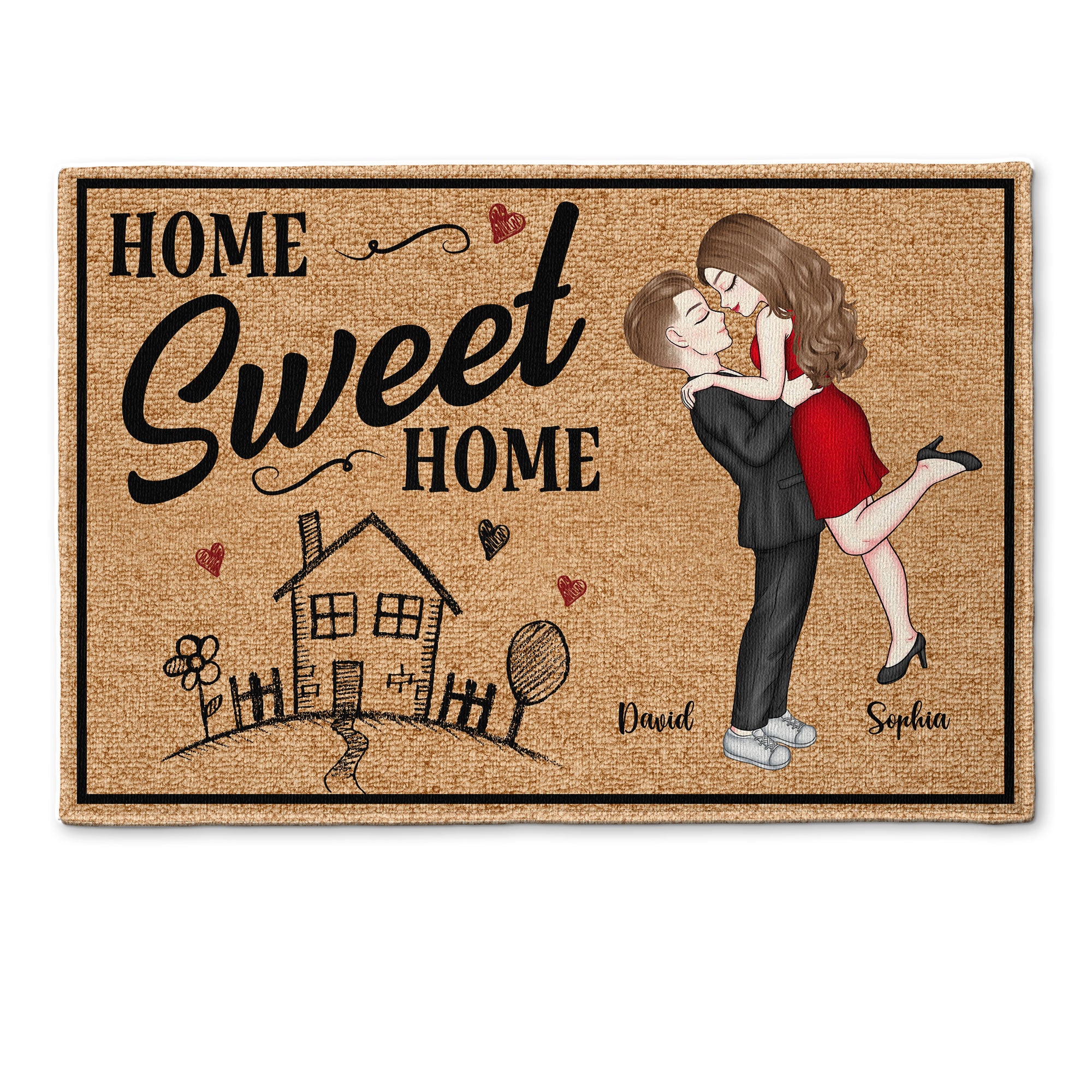 Home Sweet Home - New Version - Personalized Doormat