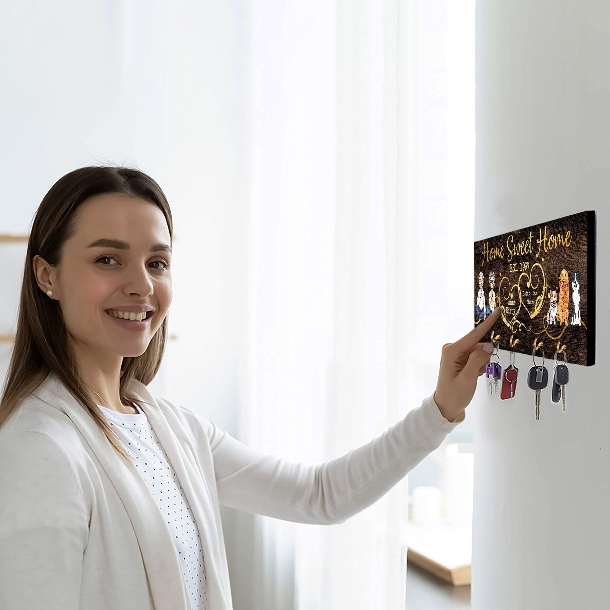 Home Sweet Home - Personalized Key Hanger