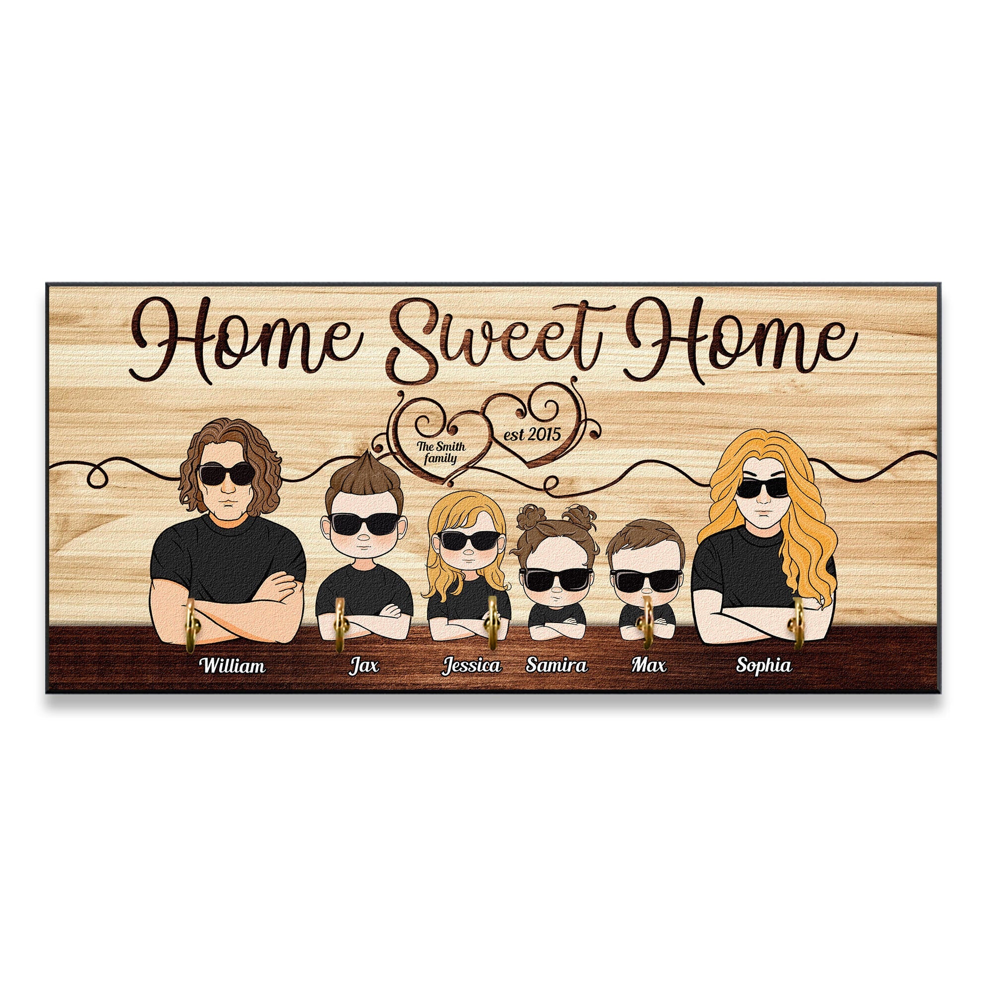 Home Sweet Home - Personalized Key Holder