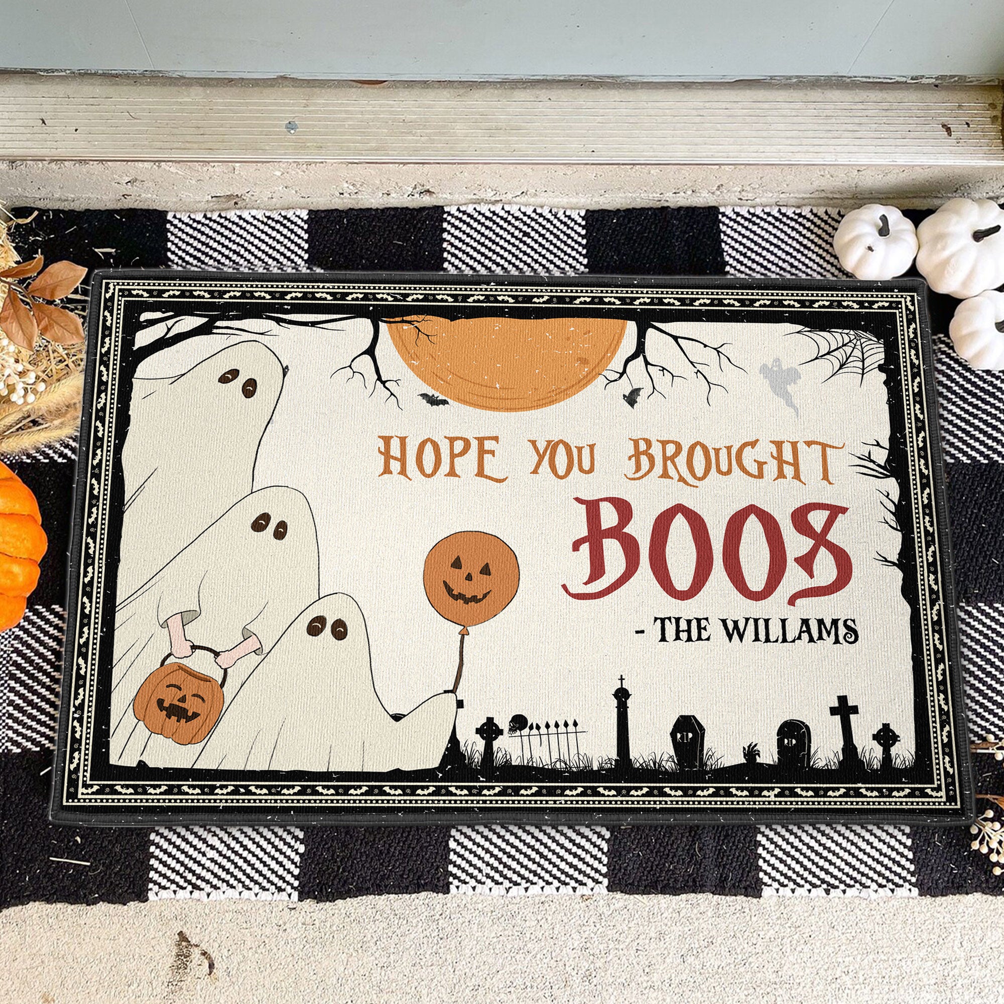 Hope You Brought Boos - Personalized Doormat