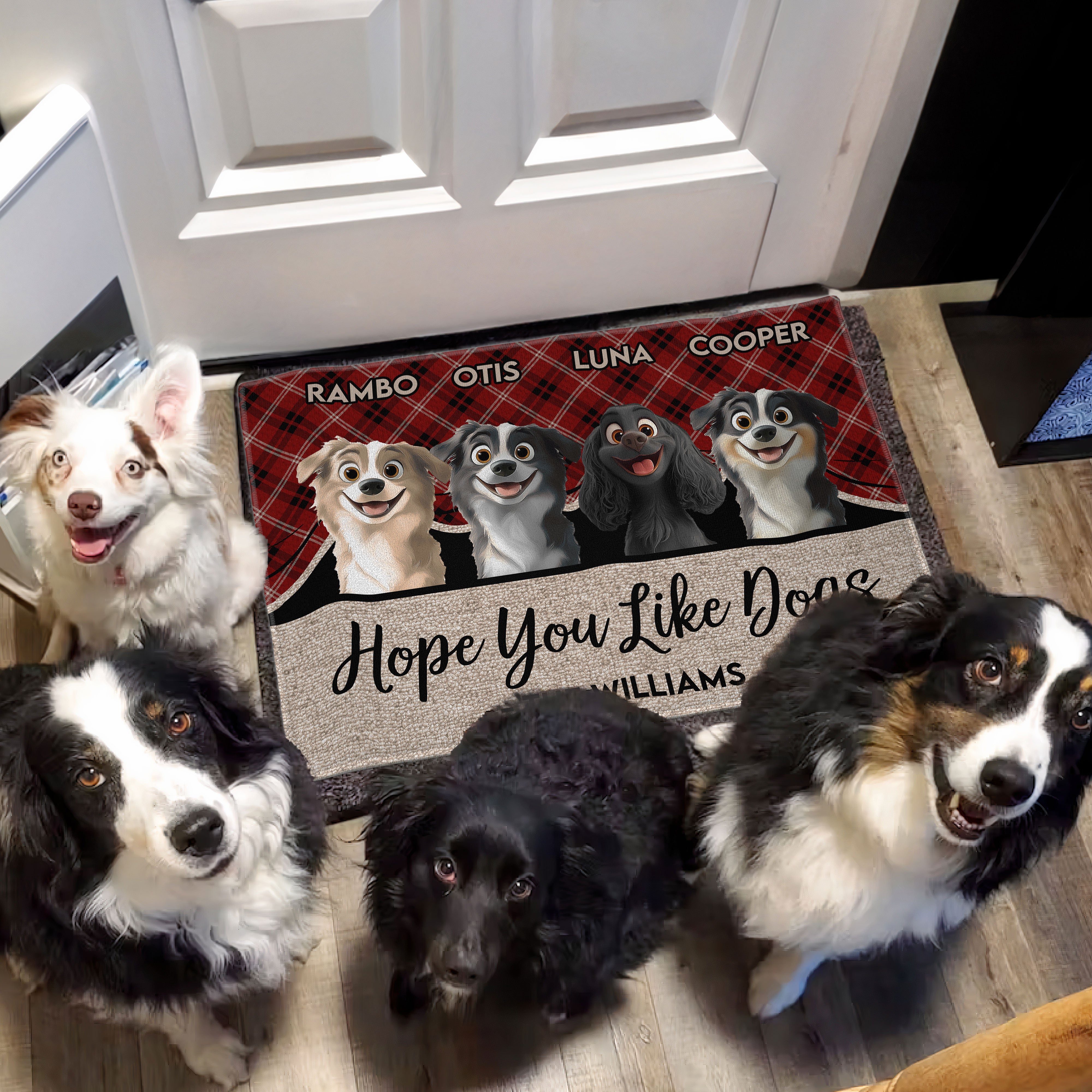 Hope You Like Dogs - Personalized Doormat