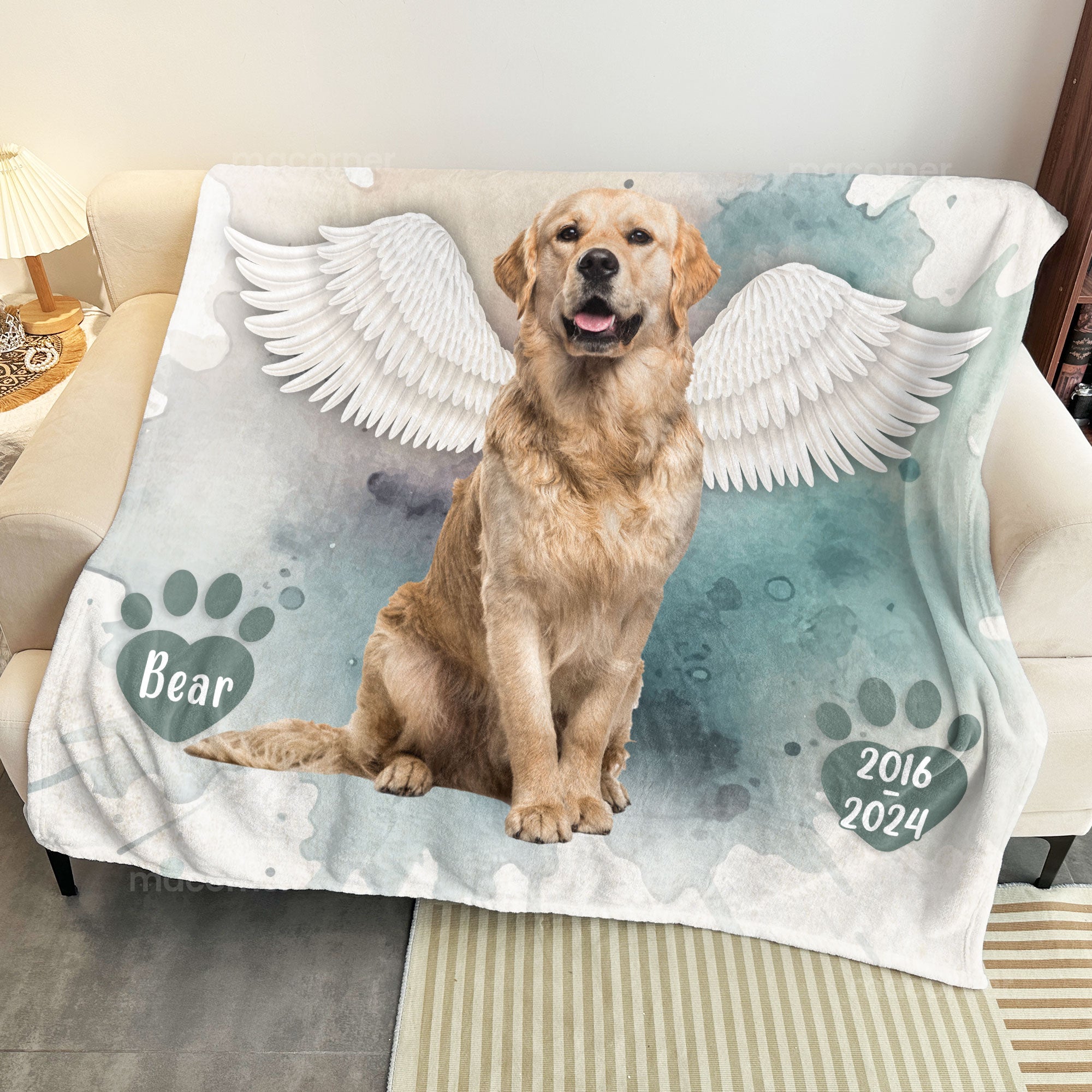 Hug From Heaven - Personalized Photo Blanket