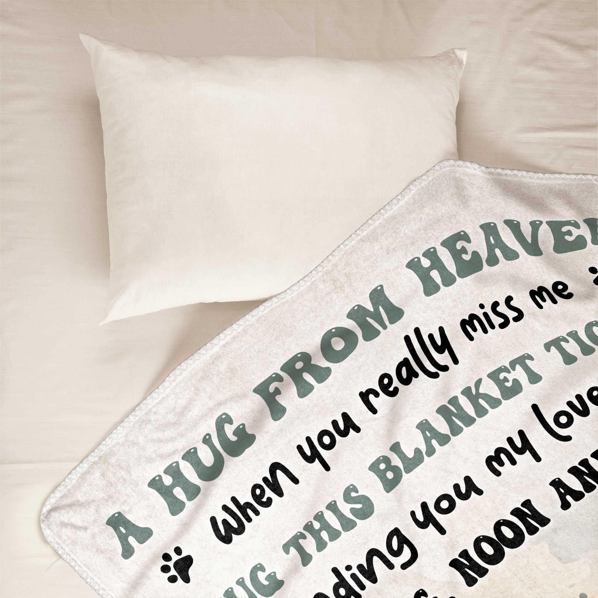 Hug From Heaven - Personalized Photo Blanket