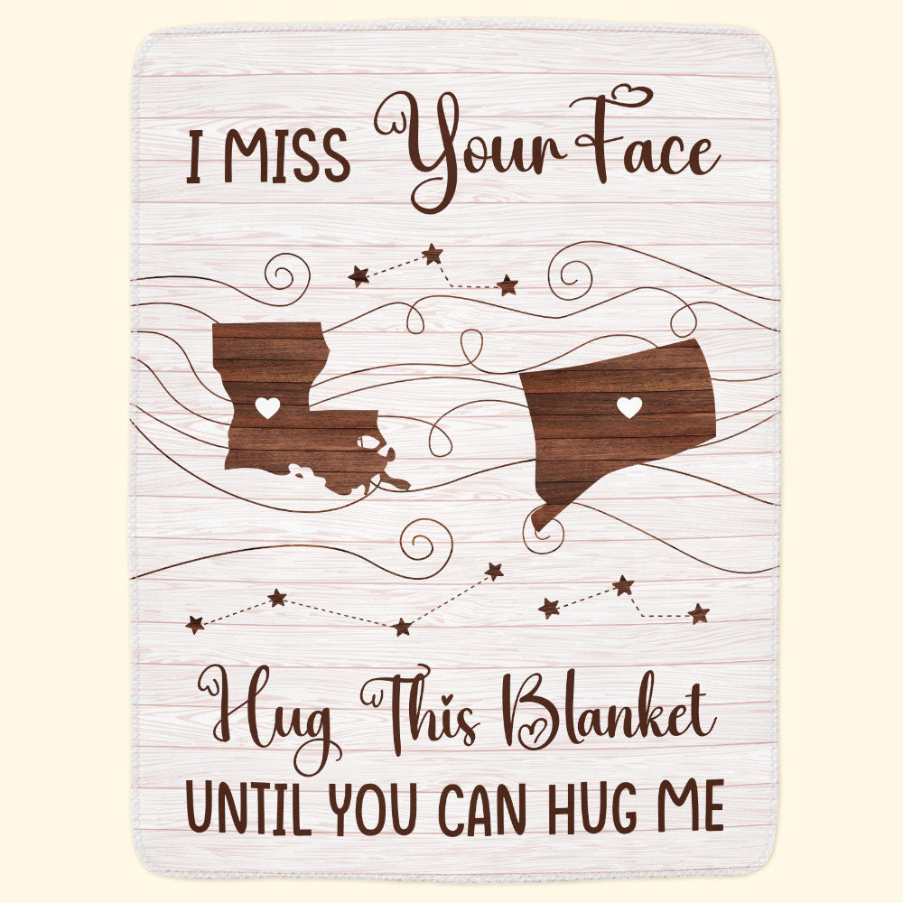 Hug This Blanket Until You Can Hug Me - Long Distance Family, Friends, Couples - Personalized Blanket