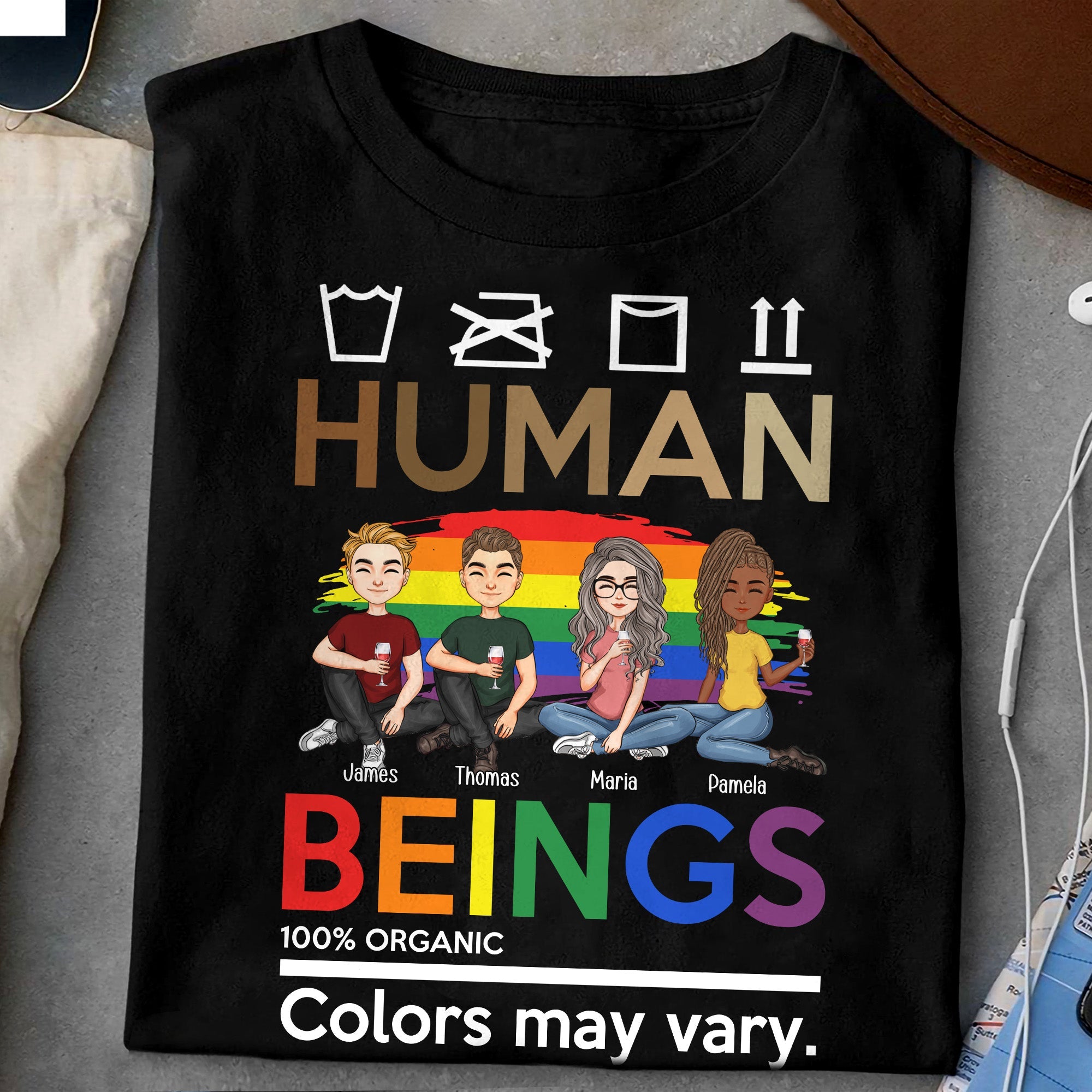 Human Beings Love Is Love Pride Month - Personalized Shirt