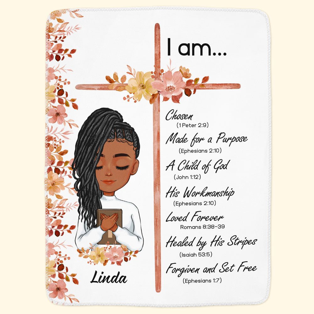 I Am A Child Of God Bible Verse - Personalized Blanket