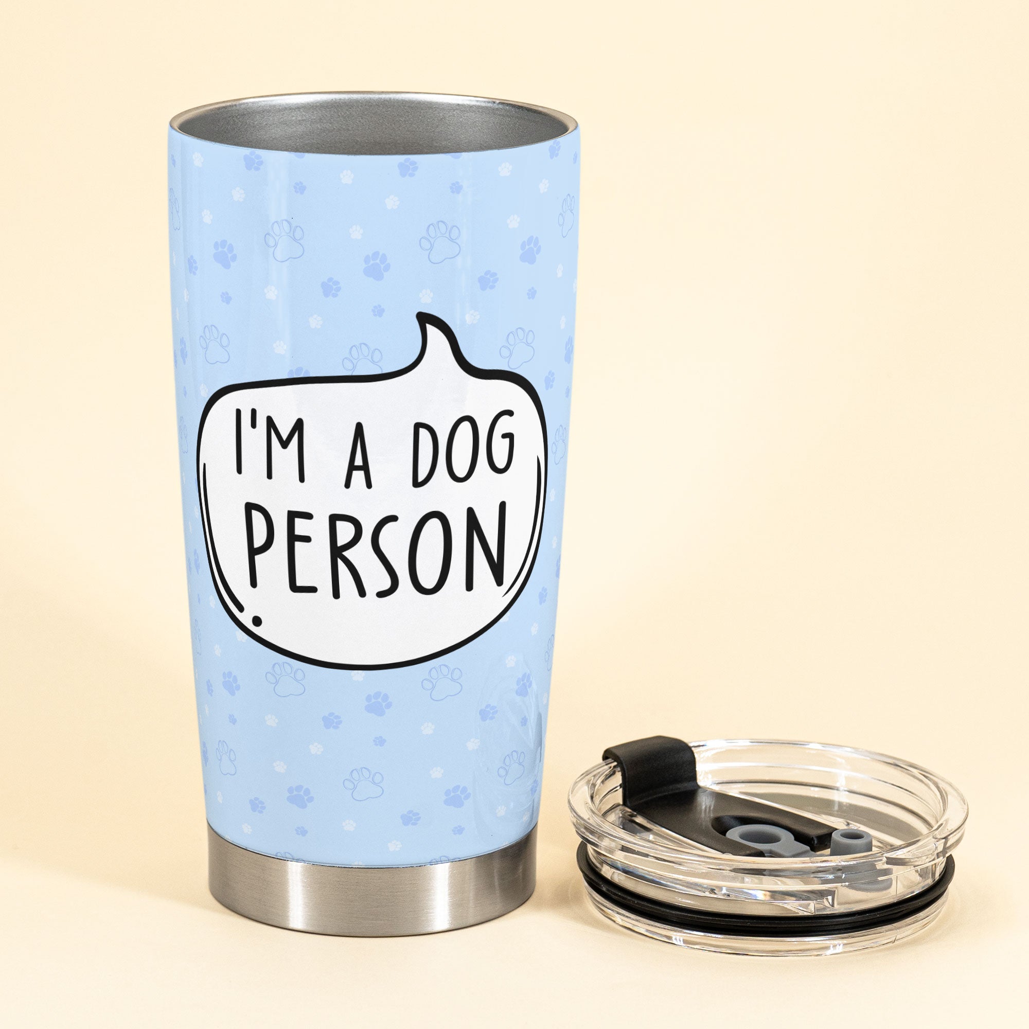 I Am A Dog Person - Personalized Tumbler Cup