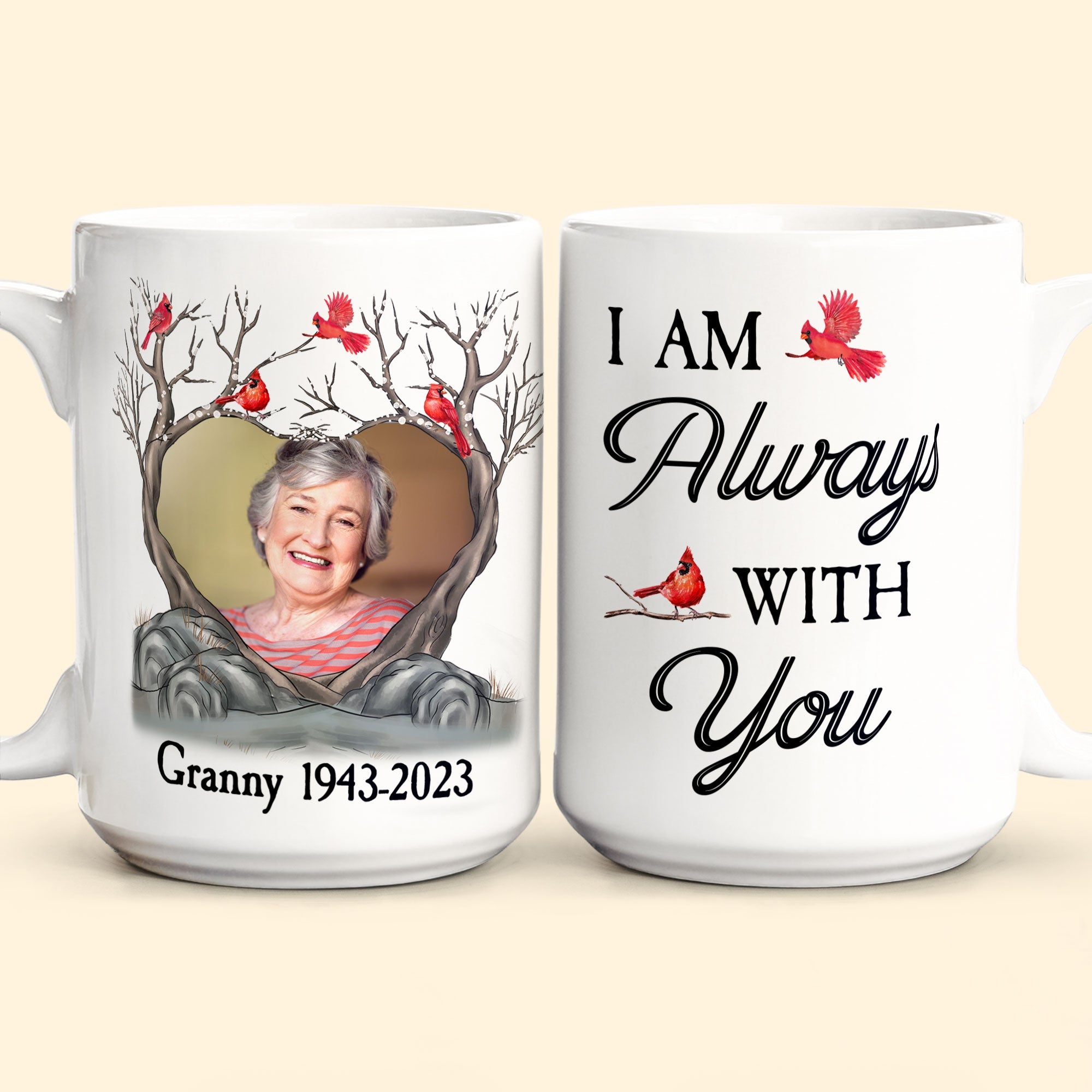  I Am Always With You Memorial Gifts - Personalized Photo Mug