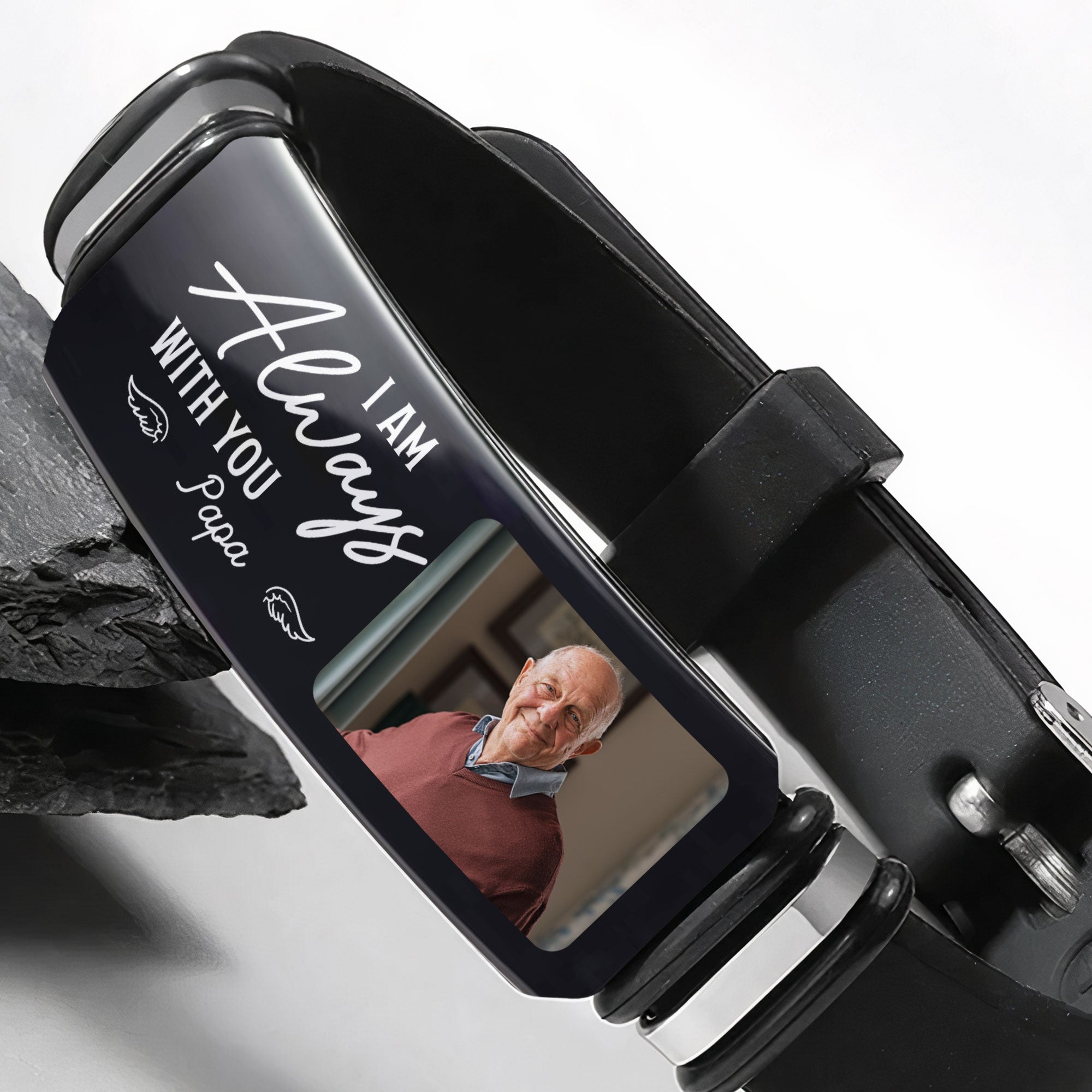 I Am Always With You Memorial Sympathy Gift - Personalized Photo Bracelet