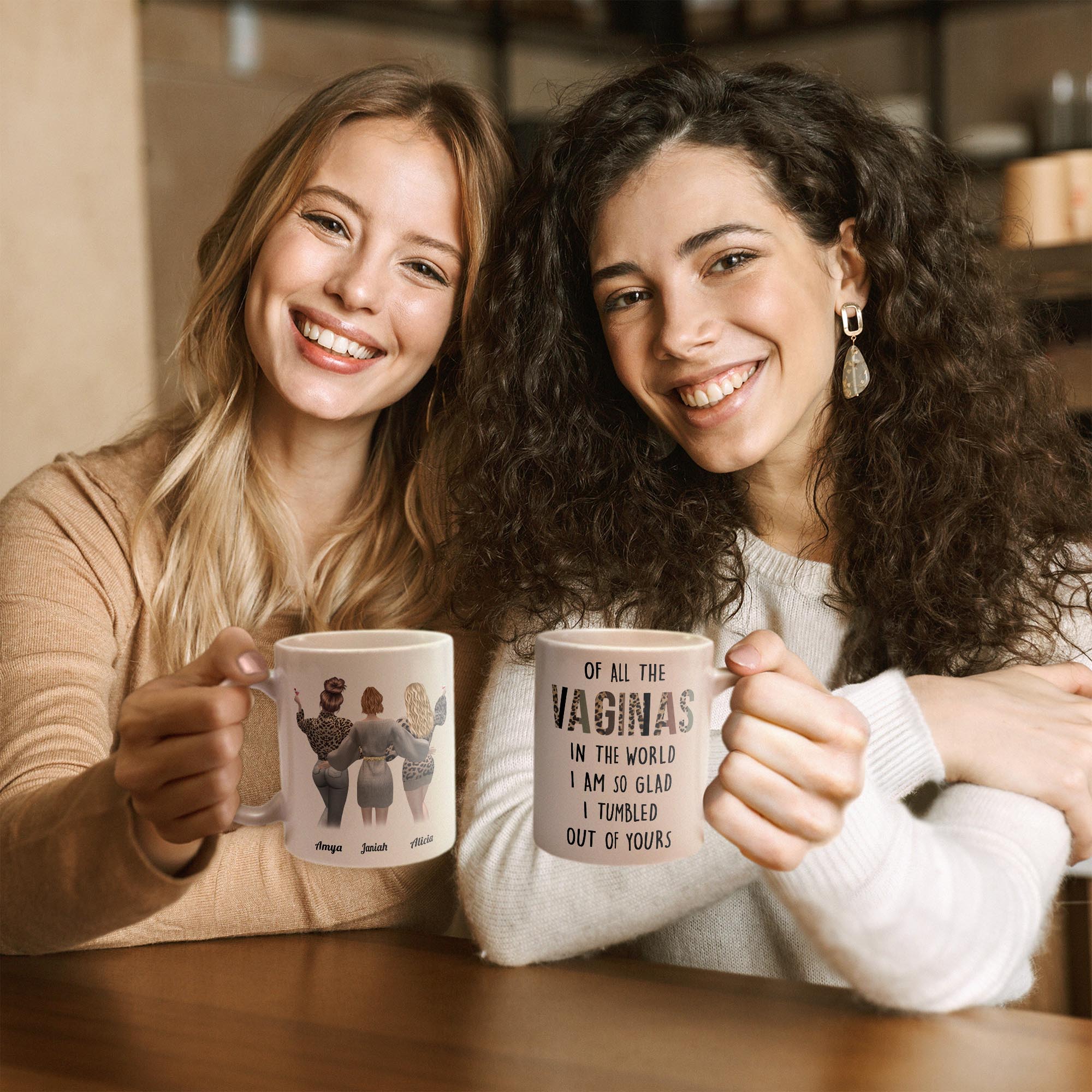 I Am So Glad I Tumbled Out Of Yours - Personalized Mug - Birthday Gift Mother's Day Gift For Mom - Gift From Daughters