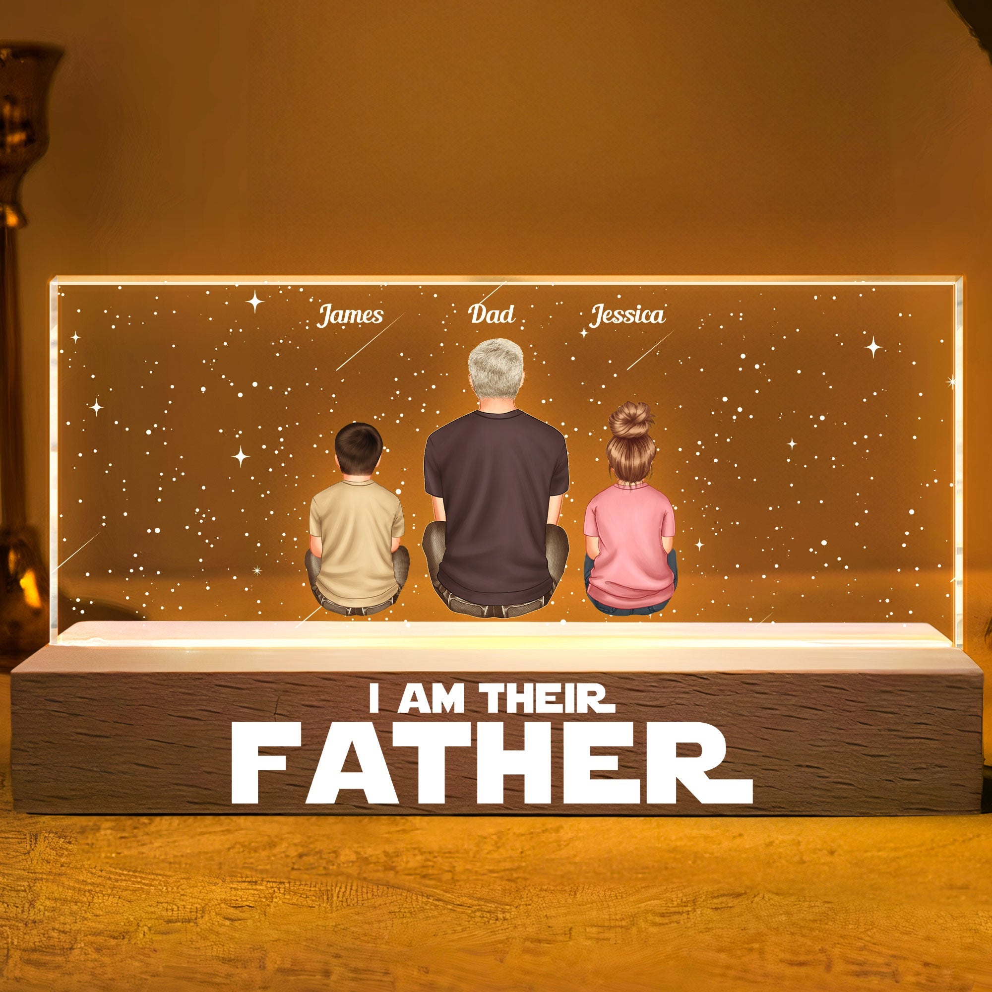 I Am Their Father - Personalized LED Night Light