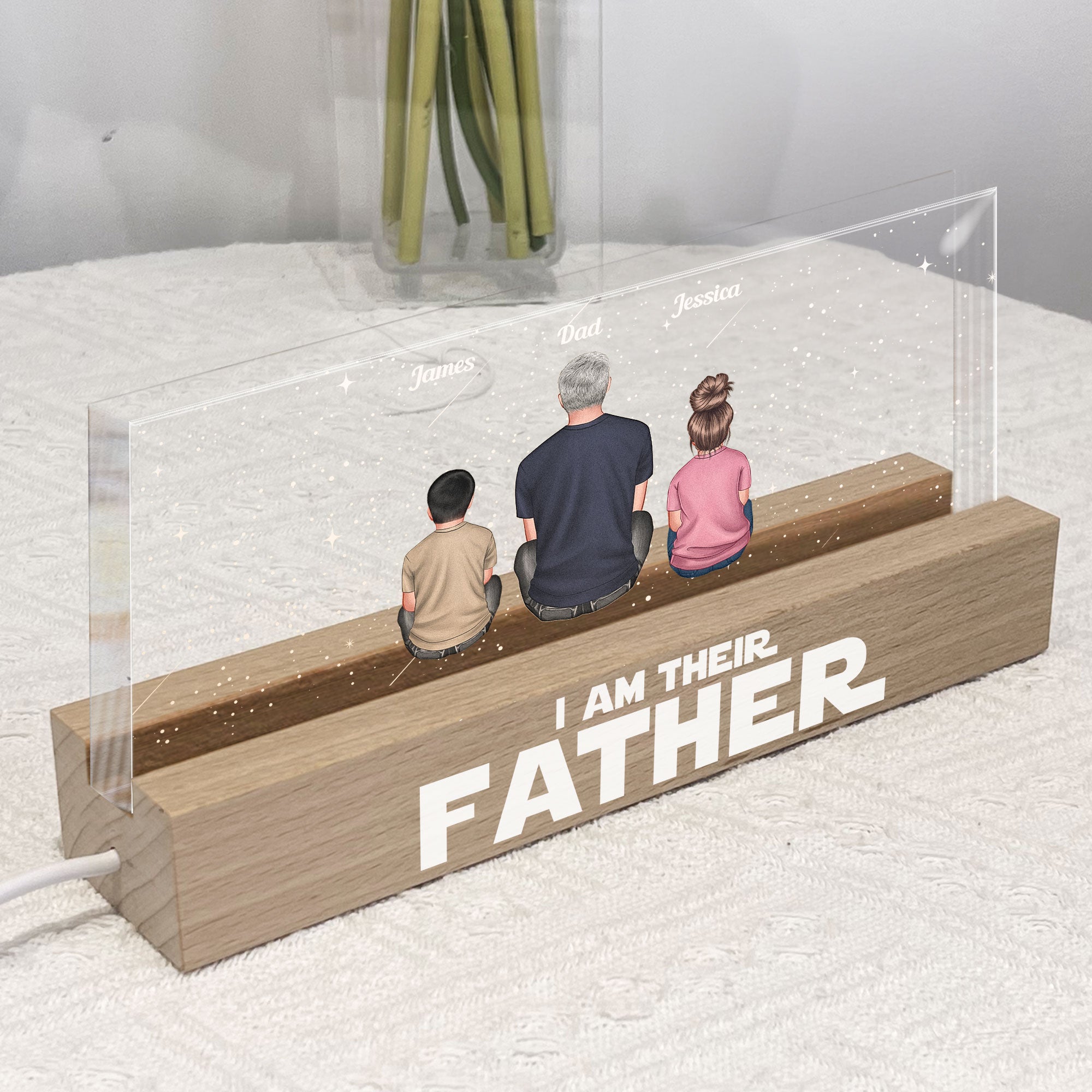 I Am Their Father - Personalized LED Night Light