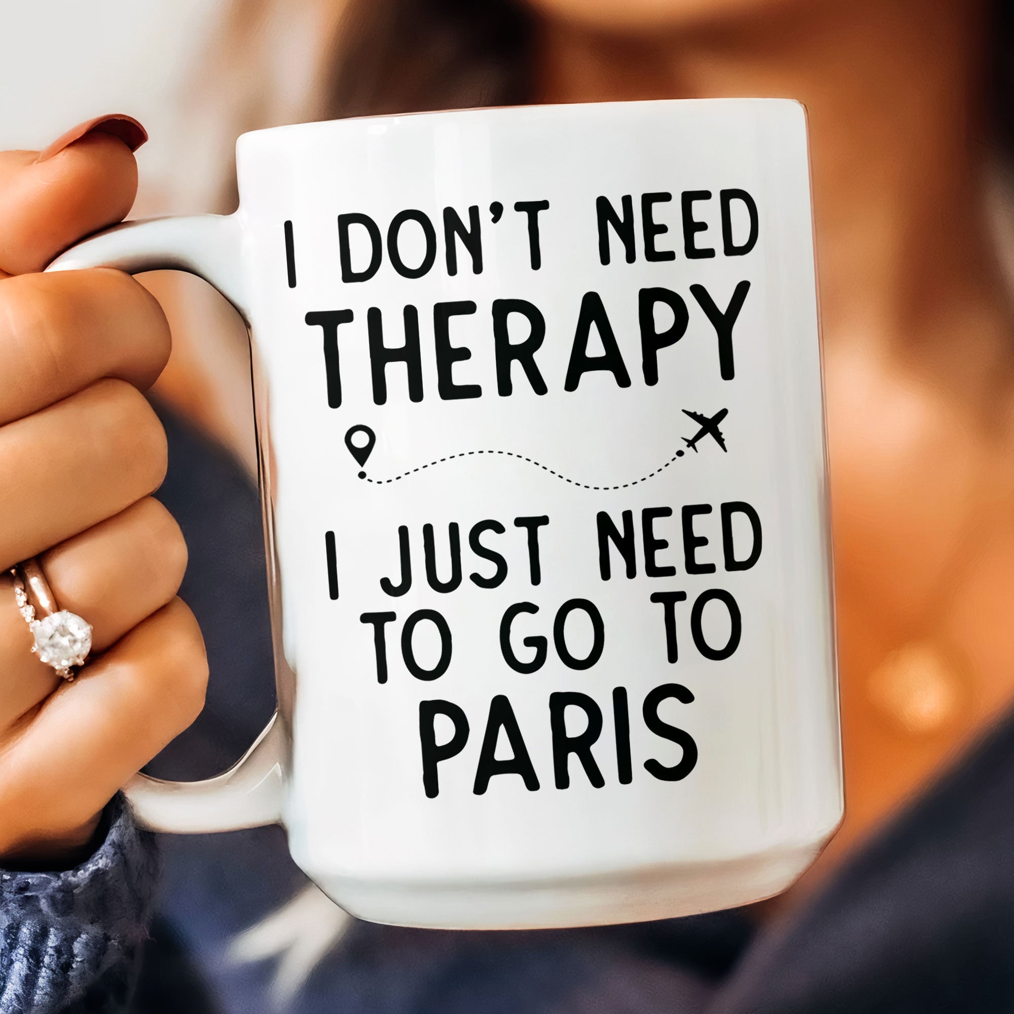 I Don't Need Therapy I Just Need To Go Traveling - Personalized Photo Mug