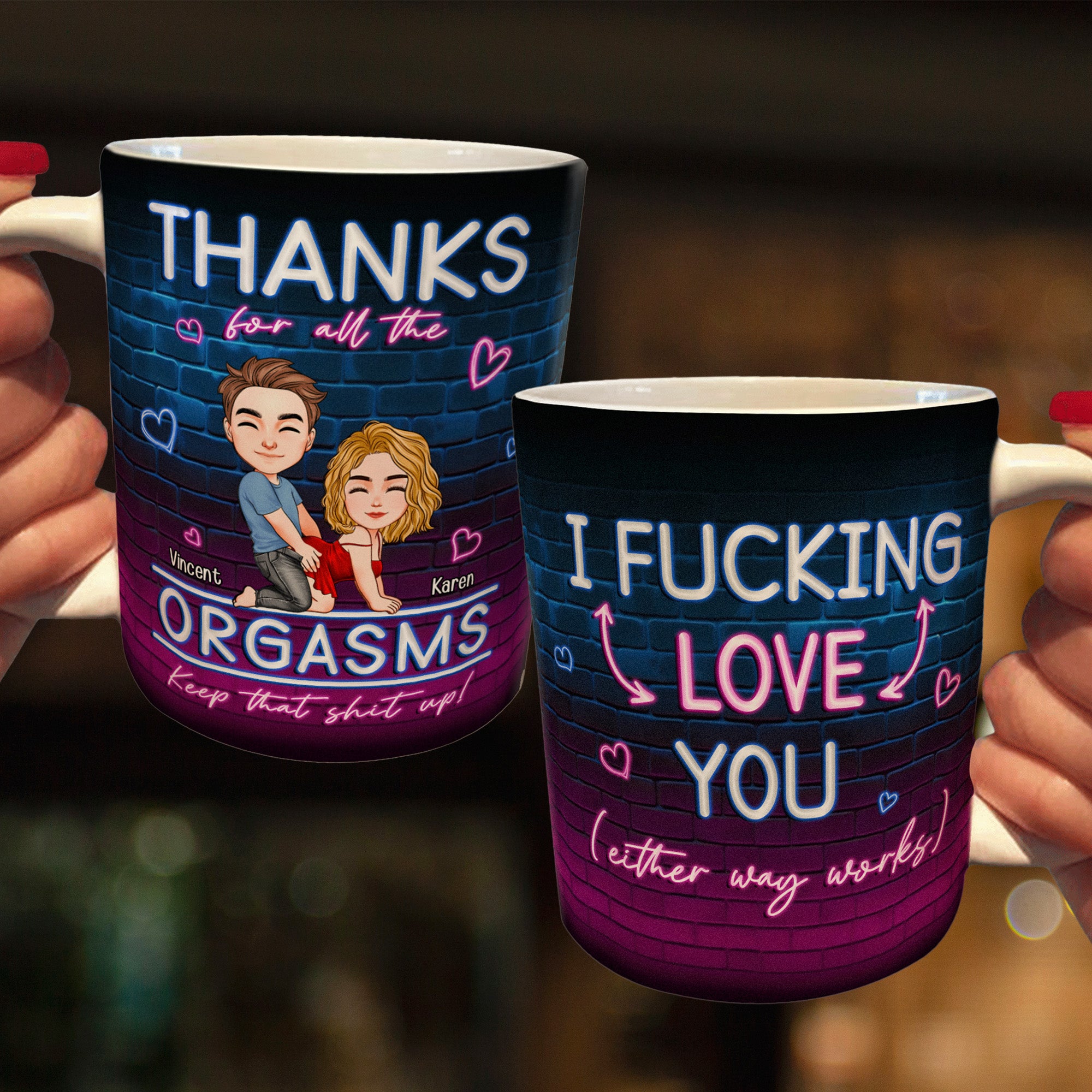 I F-Cking Love You (Either Way Works) - Personalized Mug