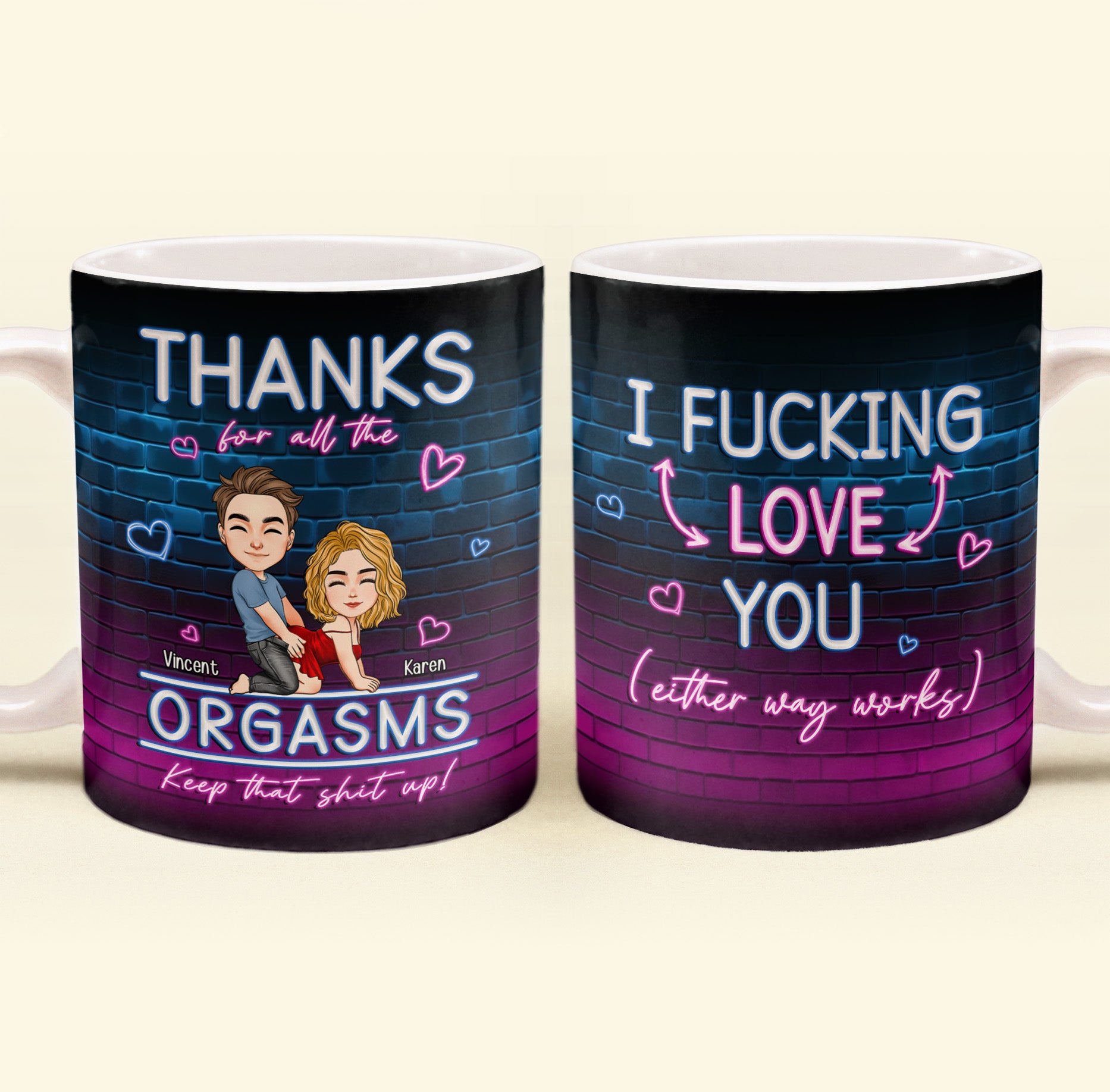 I F-Cking Love You (Either Way Works) - Personalized Mug