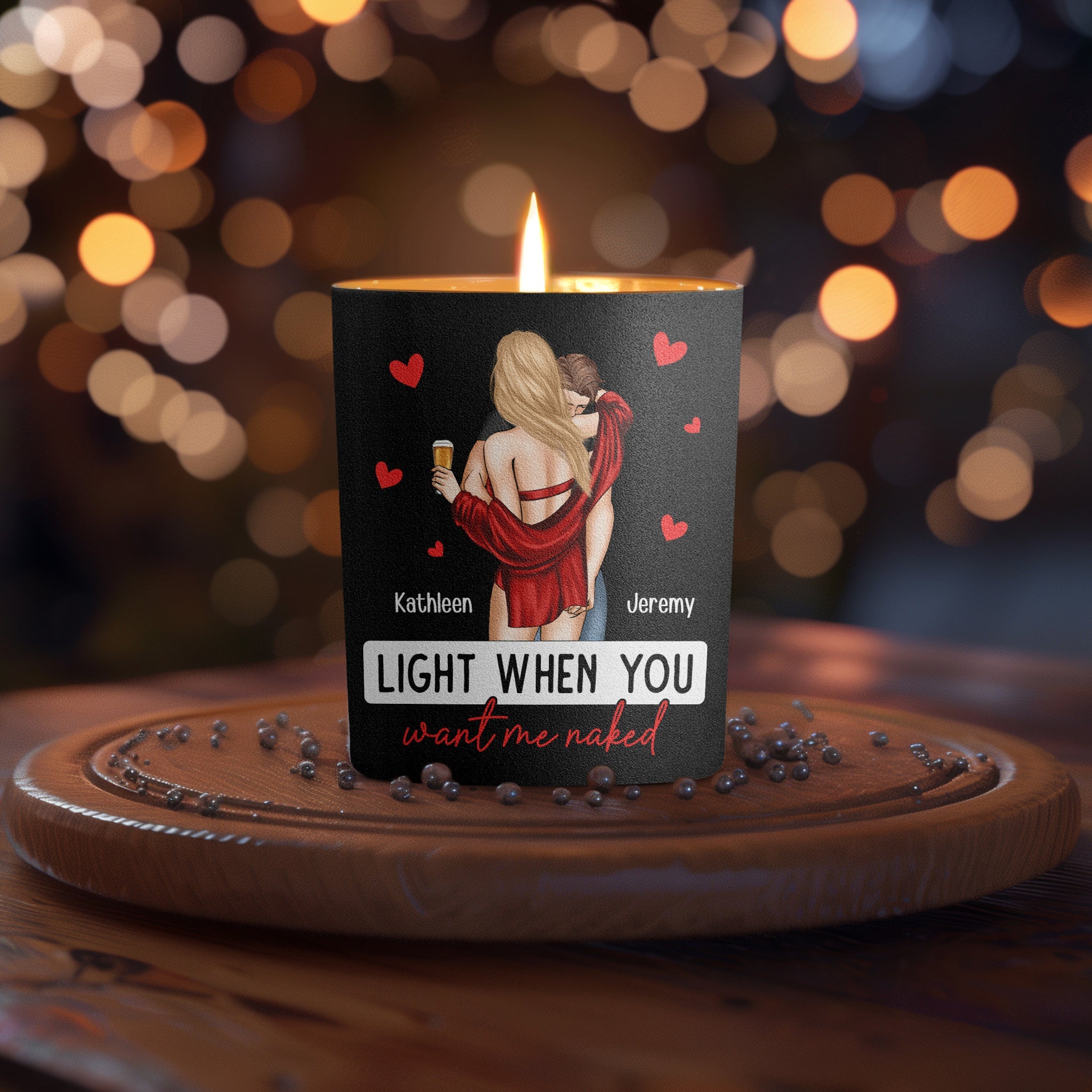 I F-king Love You Light When You Want Me Naked - Personalized Candle