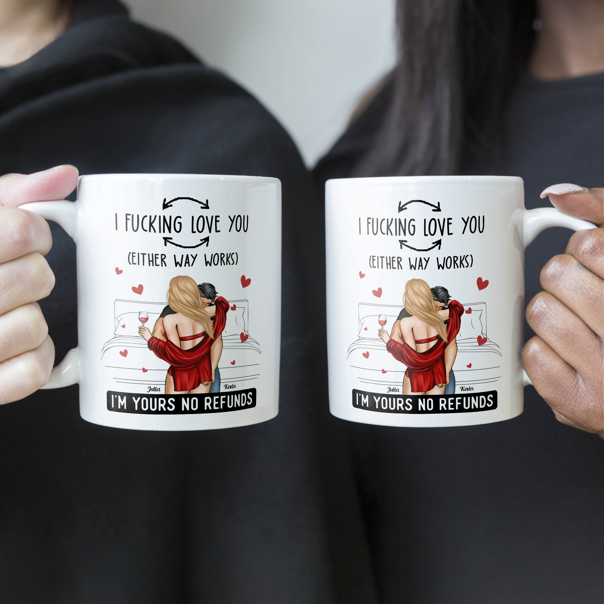 I F- Love You (Either Way Works) Love Couples - Personalized Mug