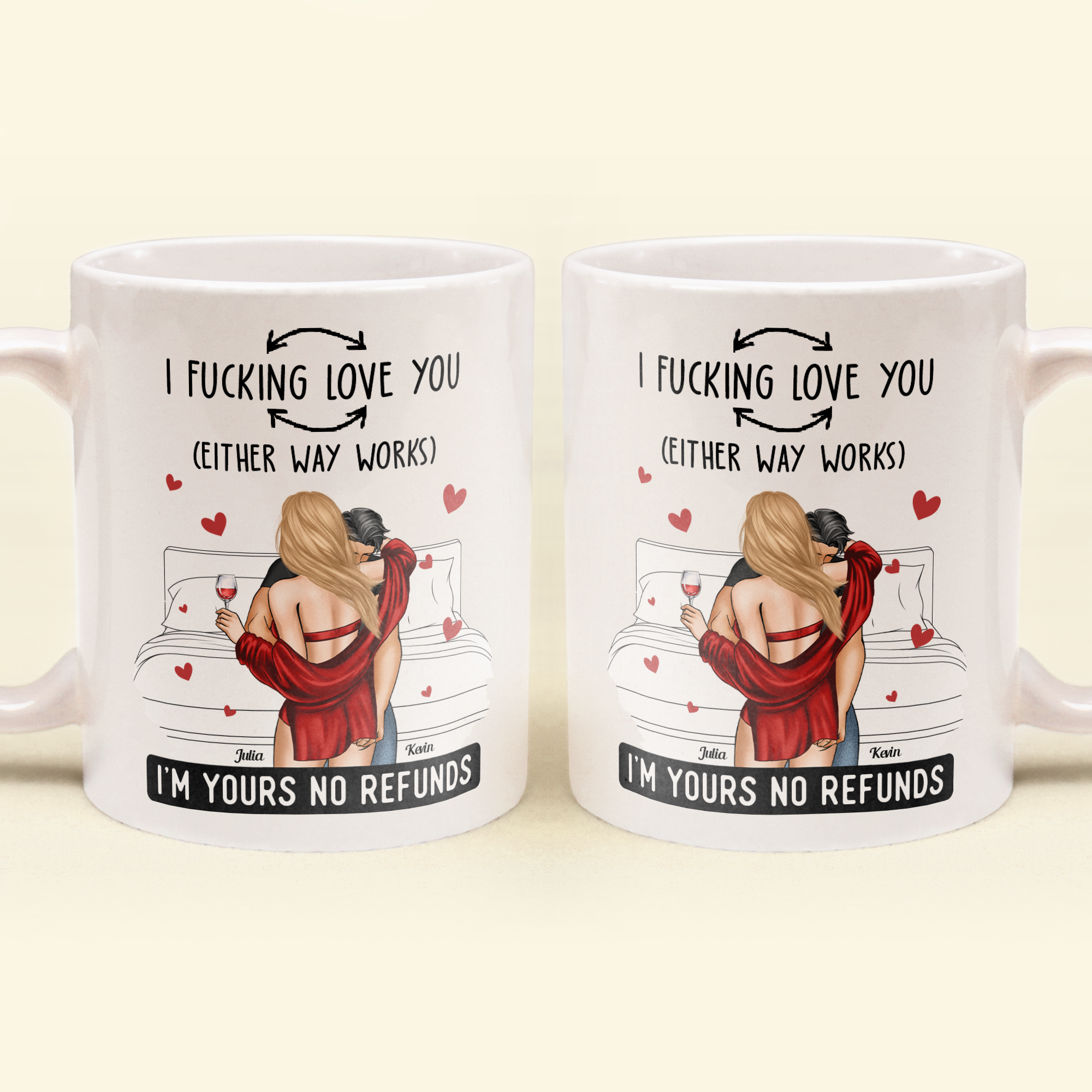 I F- Love You (Either Way Works) Love Couples - Personalized Mug