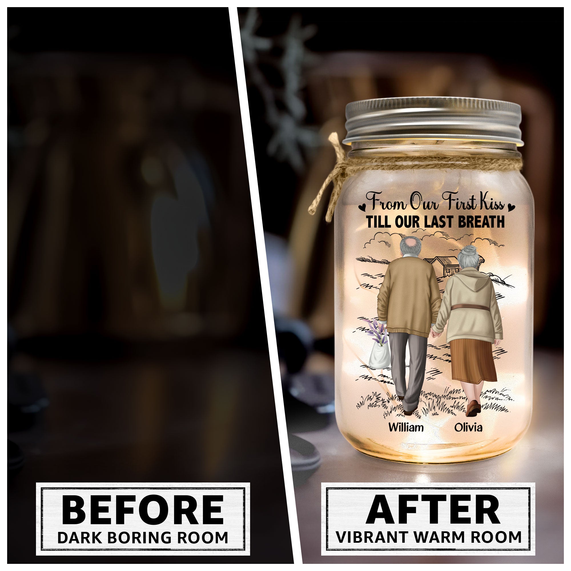 I Had You And You Had Me - Personalized Mason Jar Light