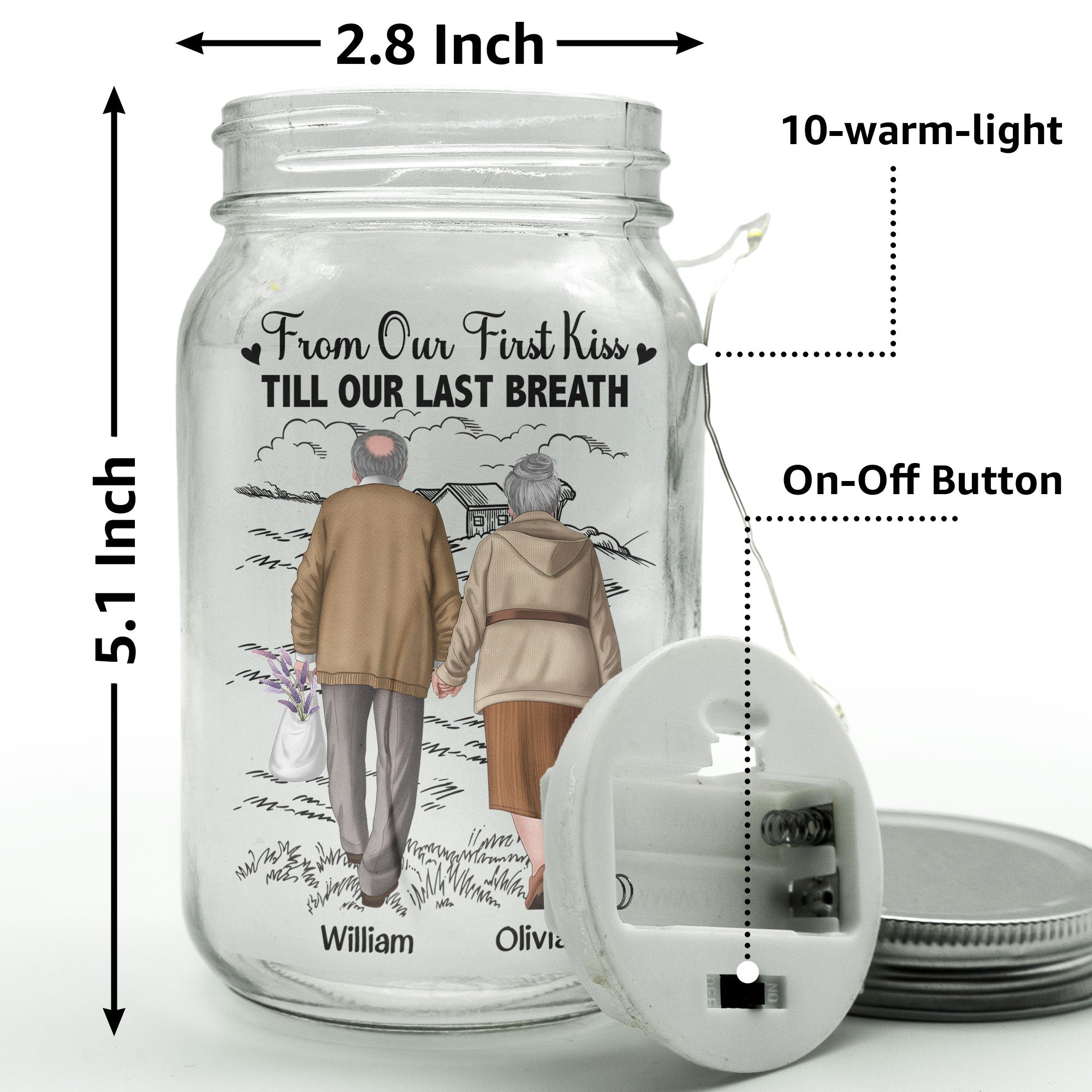 I Had You And You Had Me - Personalized Mason Jar Light