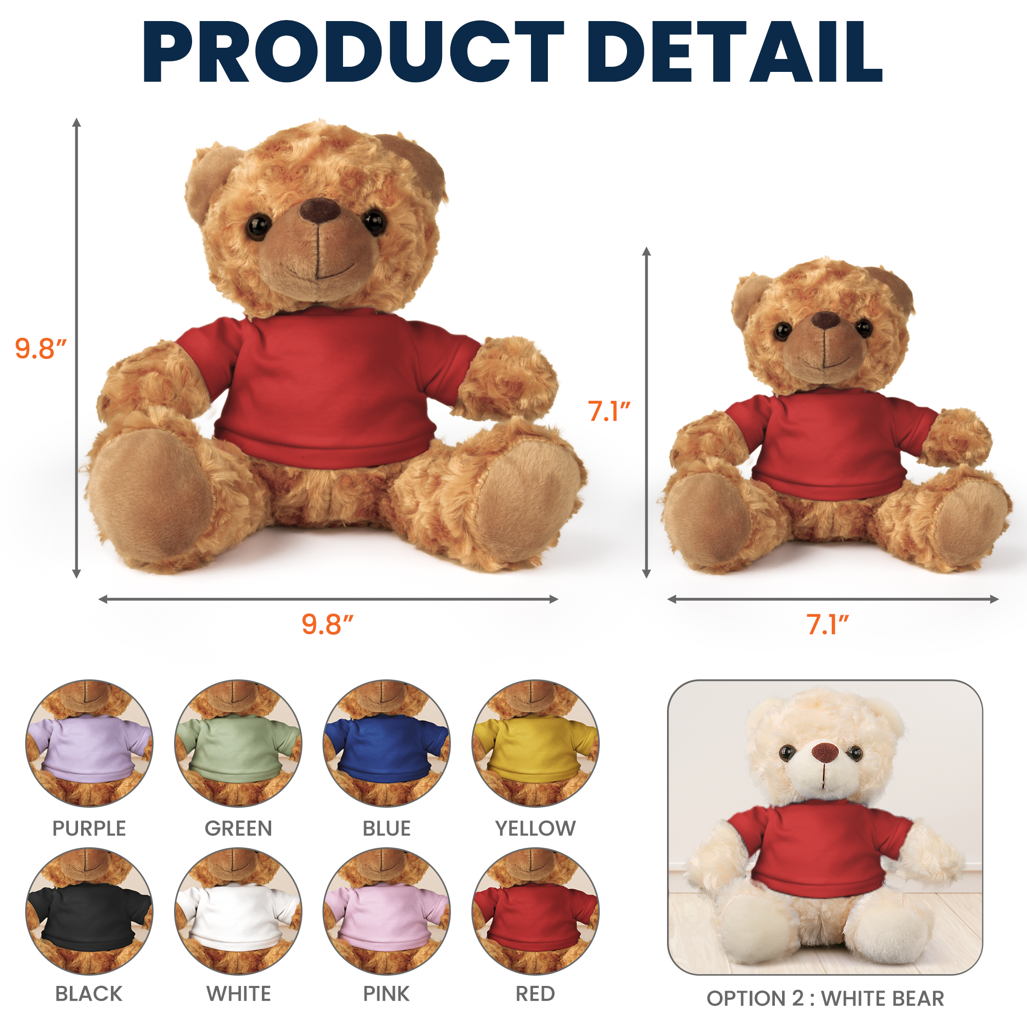 I Hugged This Little Bear I Filled It With Love - Teddy Bear With Personalized Shirt