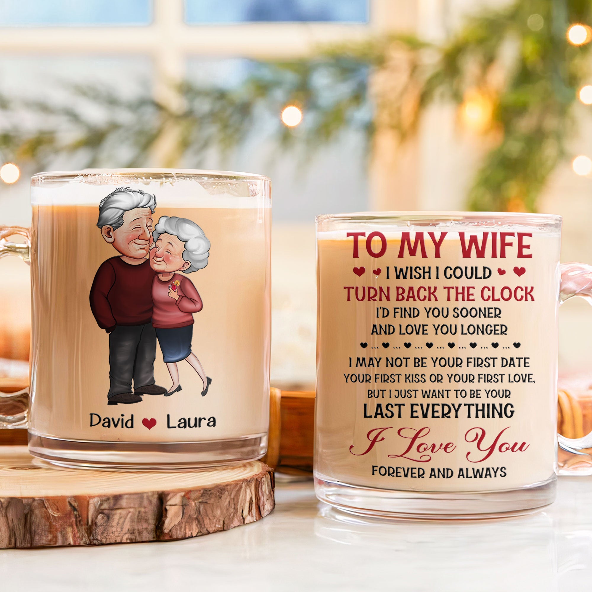 I Just Want To Be Your Last Everything - Personalized Glass Mug