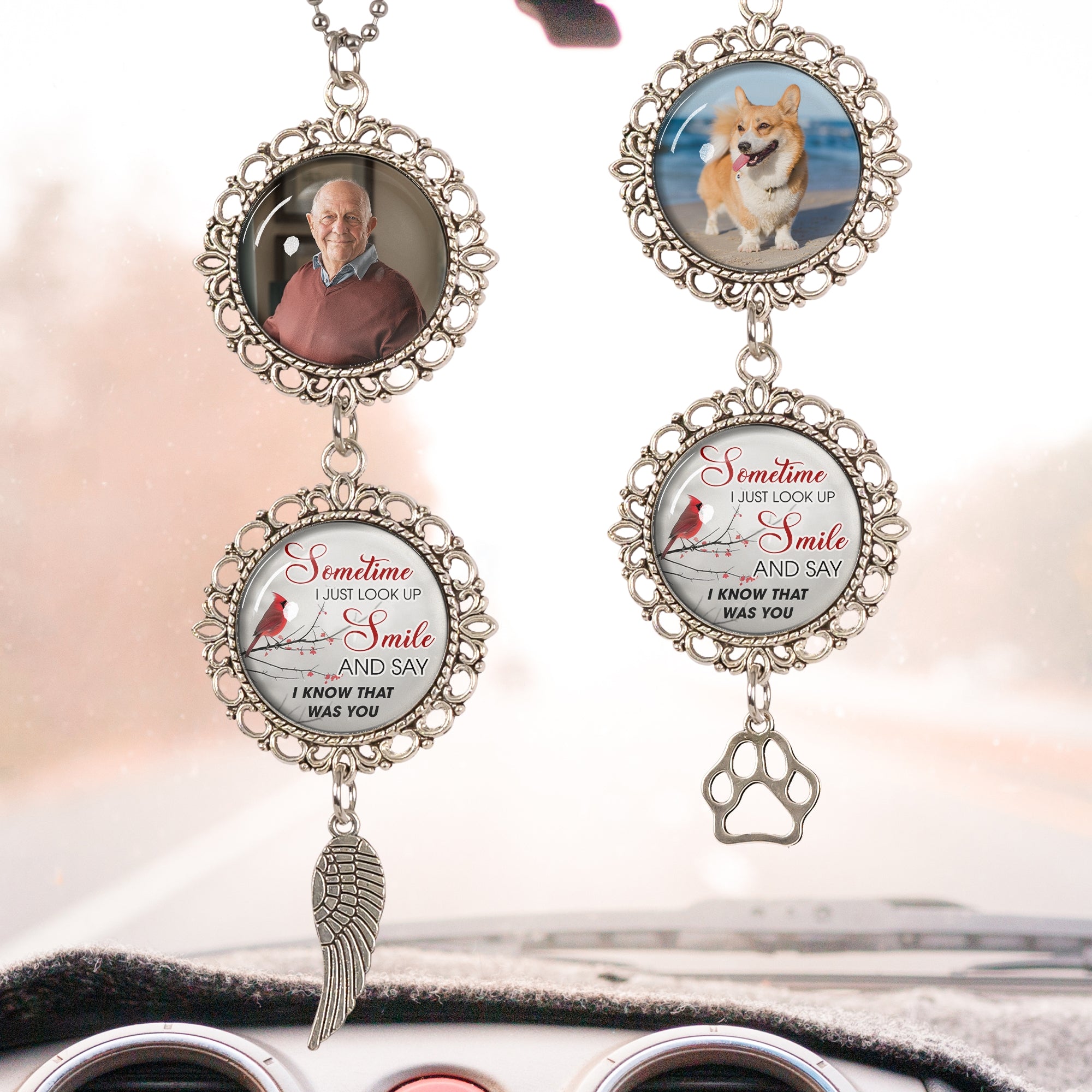 I Know That Was You - Personalized Photo Car Ornament