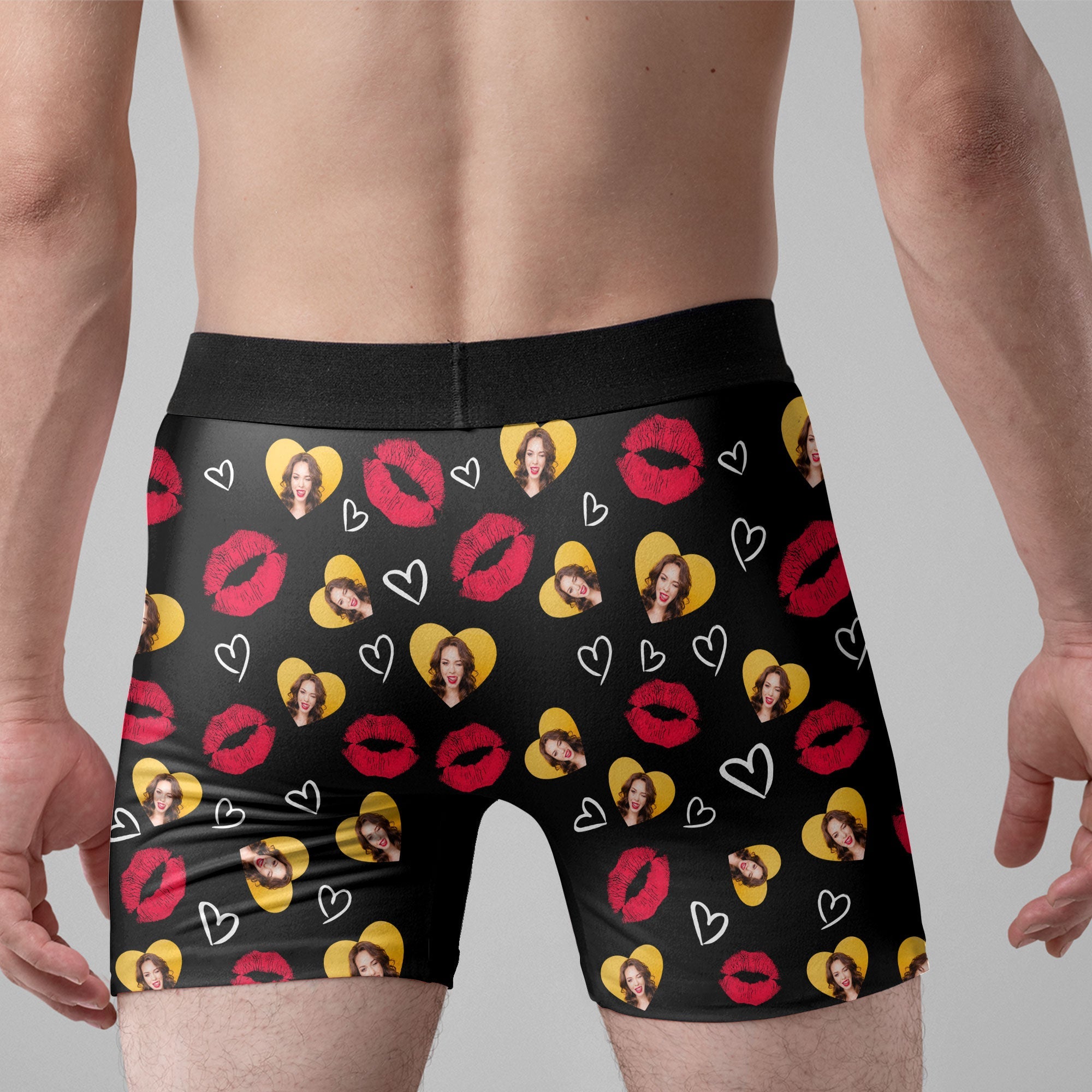 I Licked It So It's Mine - Personalized Photo Men's Boxer Briefs