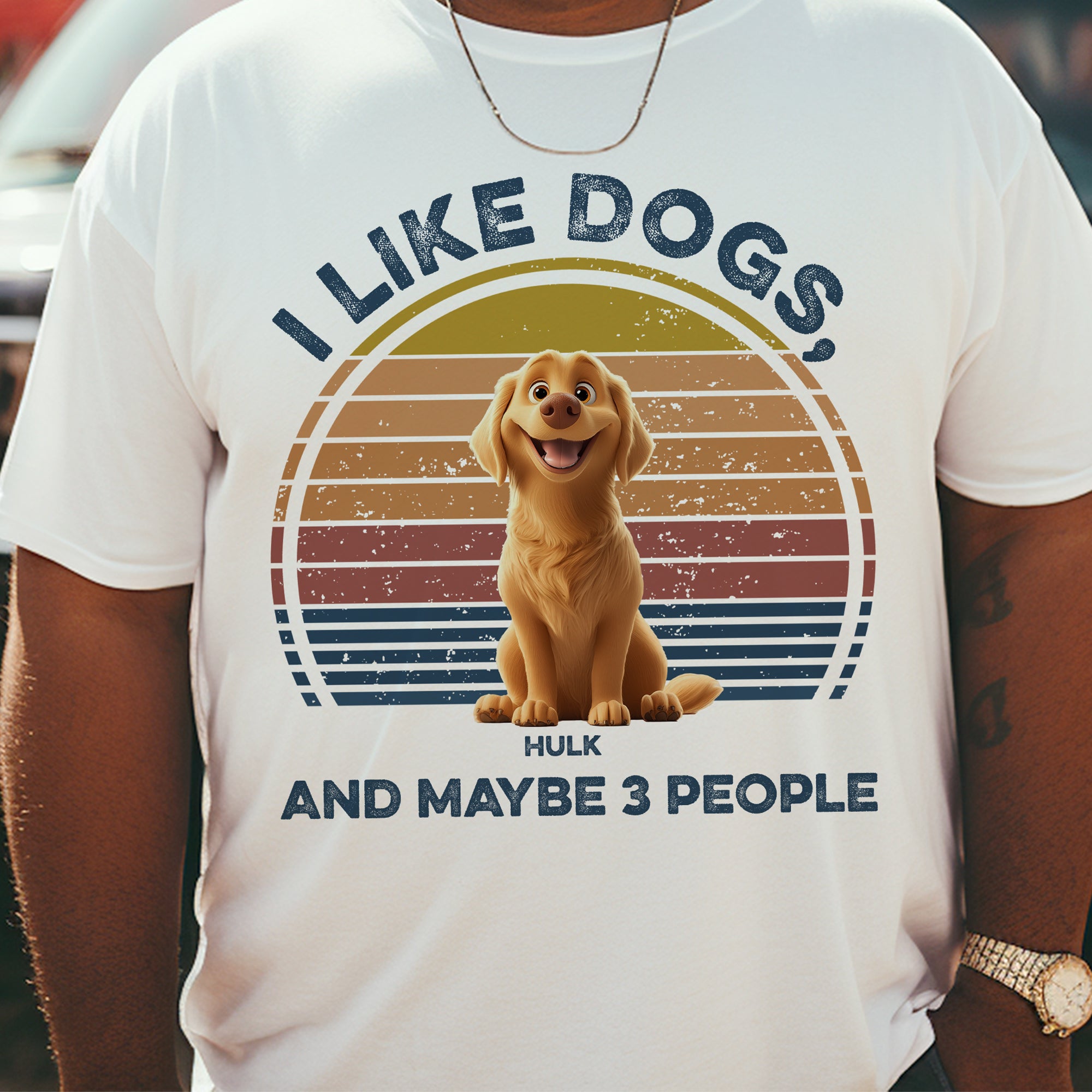 I Like Dogs, & Maybe 3 People - Personalized Shirt