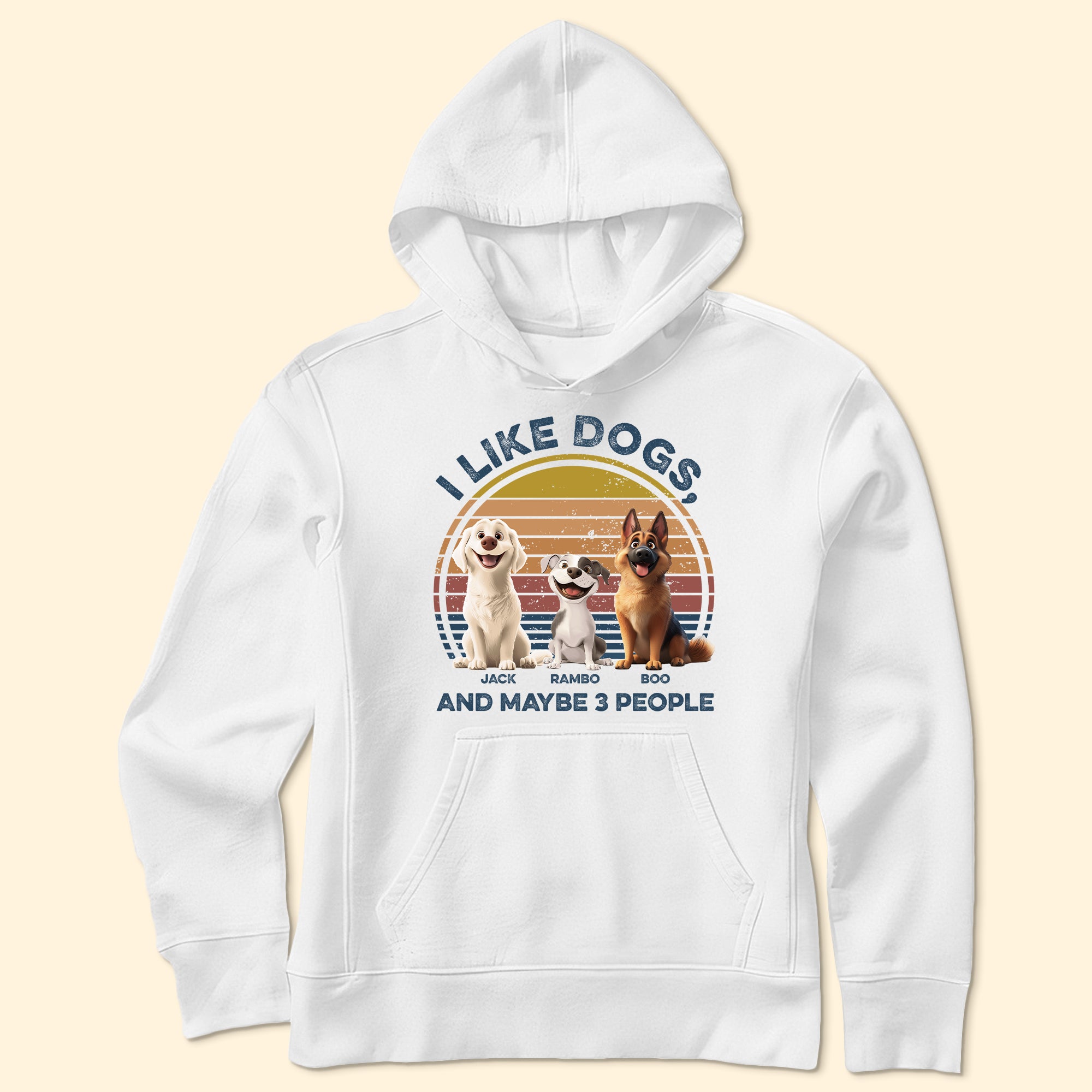 I Like Dogs, & Maybe 3 People - Personalized Shirt