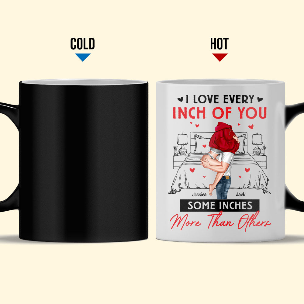 I Love Every Inch Of You - Personalized Color Changing Mug