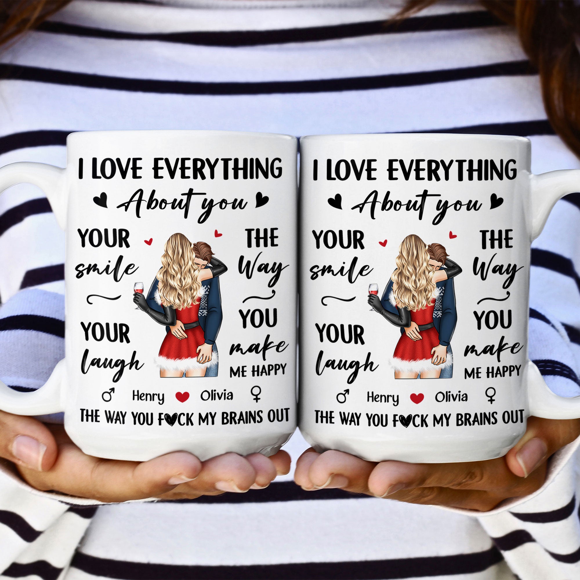 I Love Everything About You - Personalized Mug