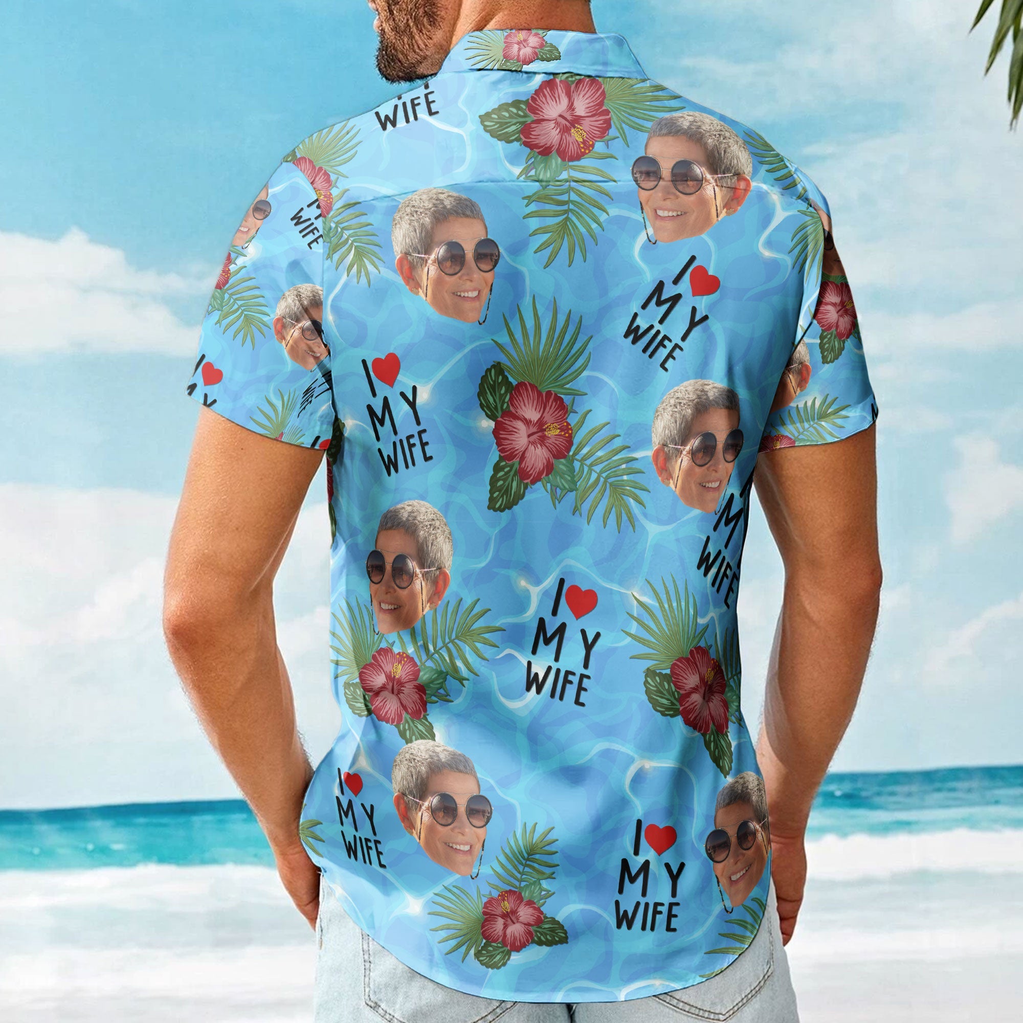 I Love My Wife Summer Vacation For Husband - Personalized Hawaiian Shirt