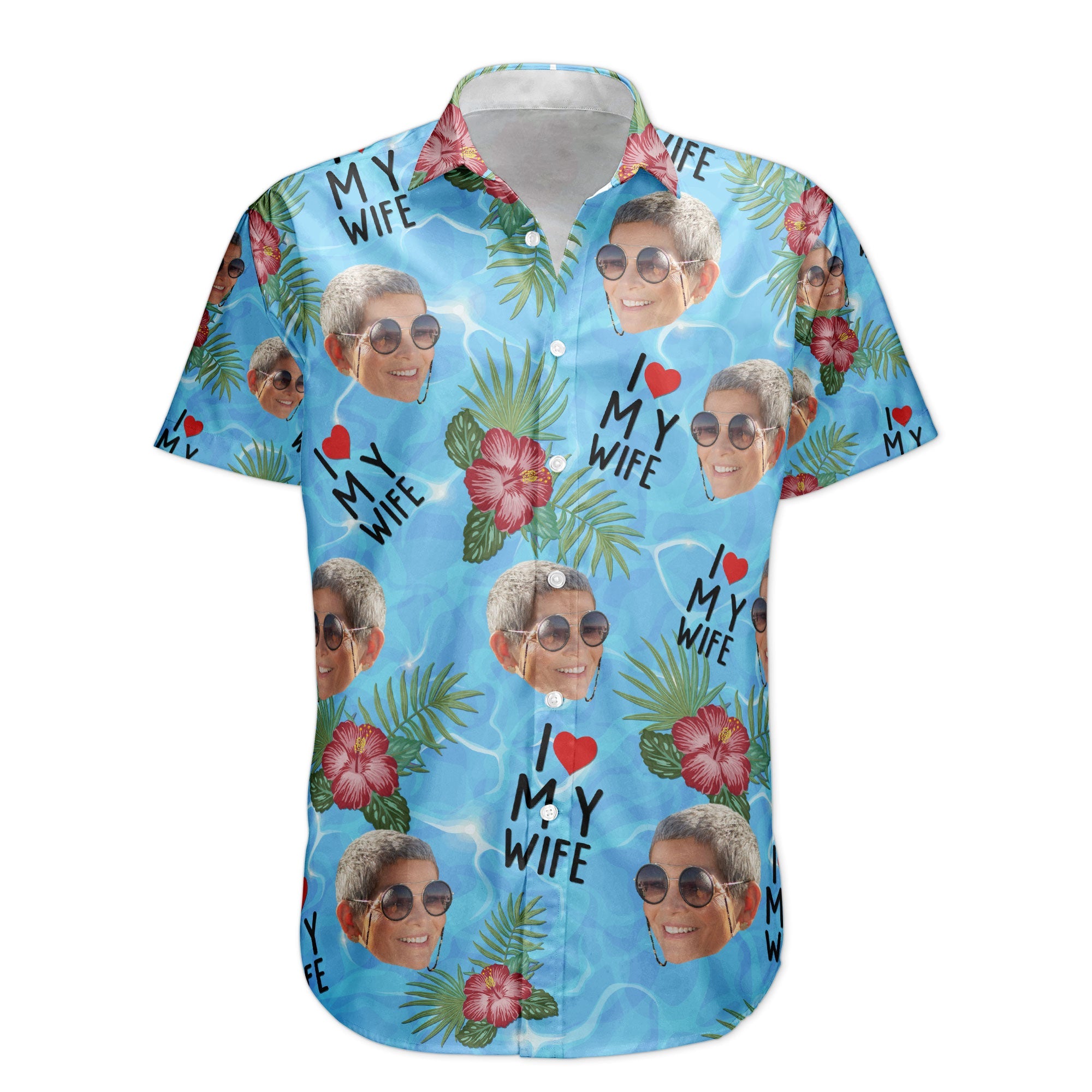 I Love My Wife Summer Vacation For Husband - Personalized Hawaiian Shirt