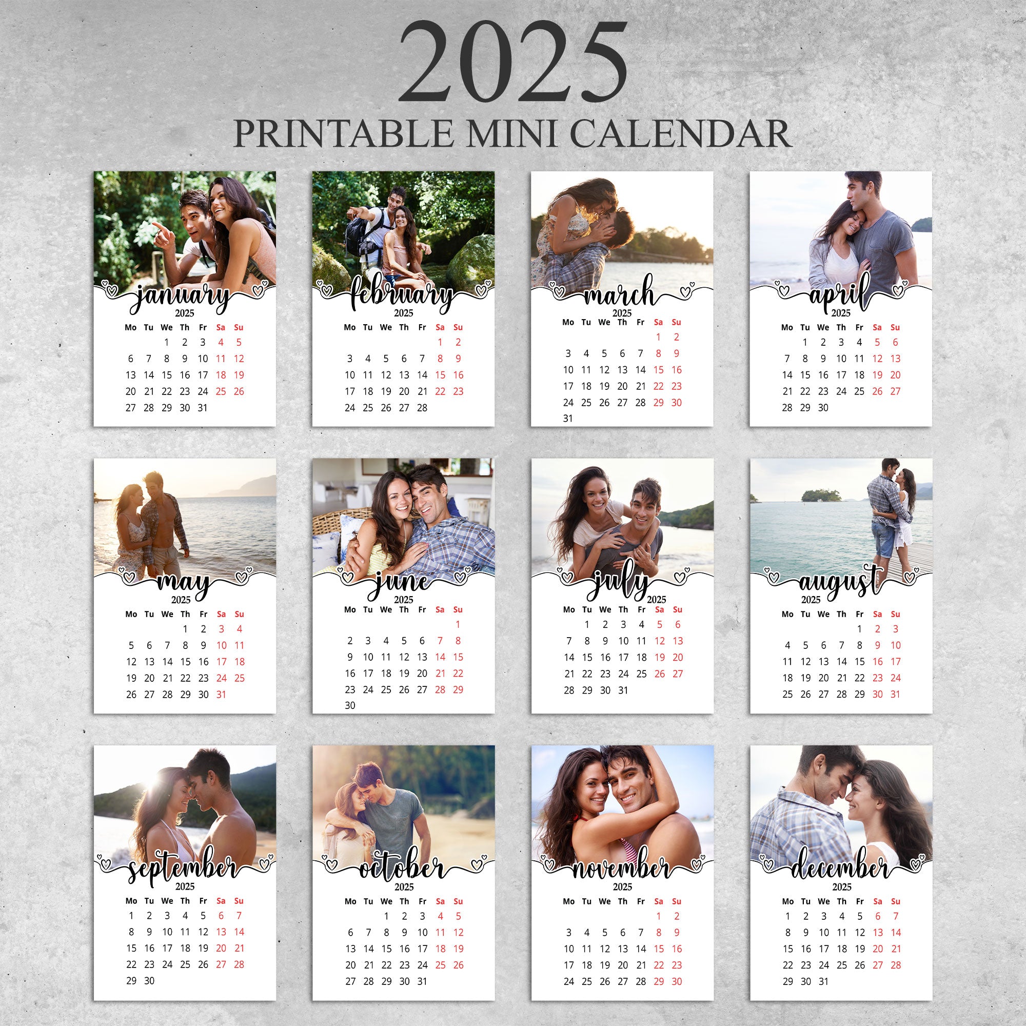 I Love You 365 Days Of The Year - Personalized Photo Easel Calendar