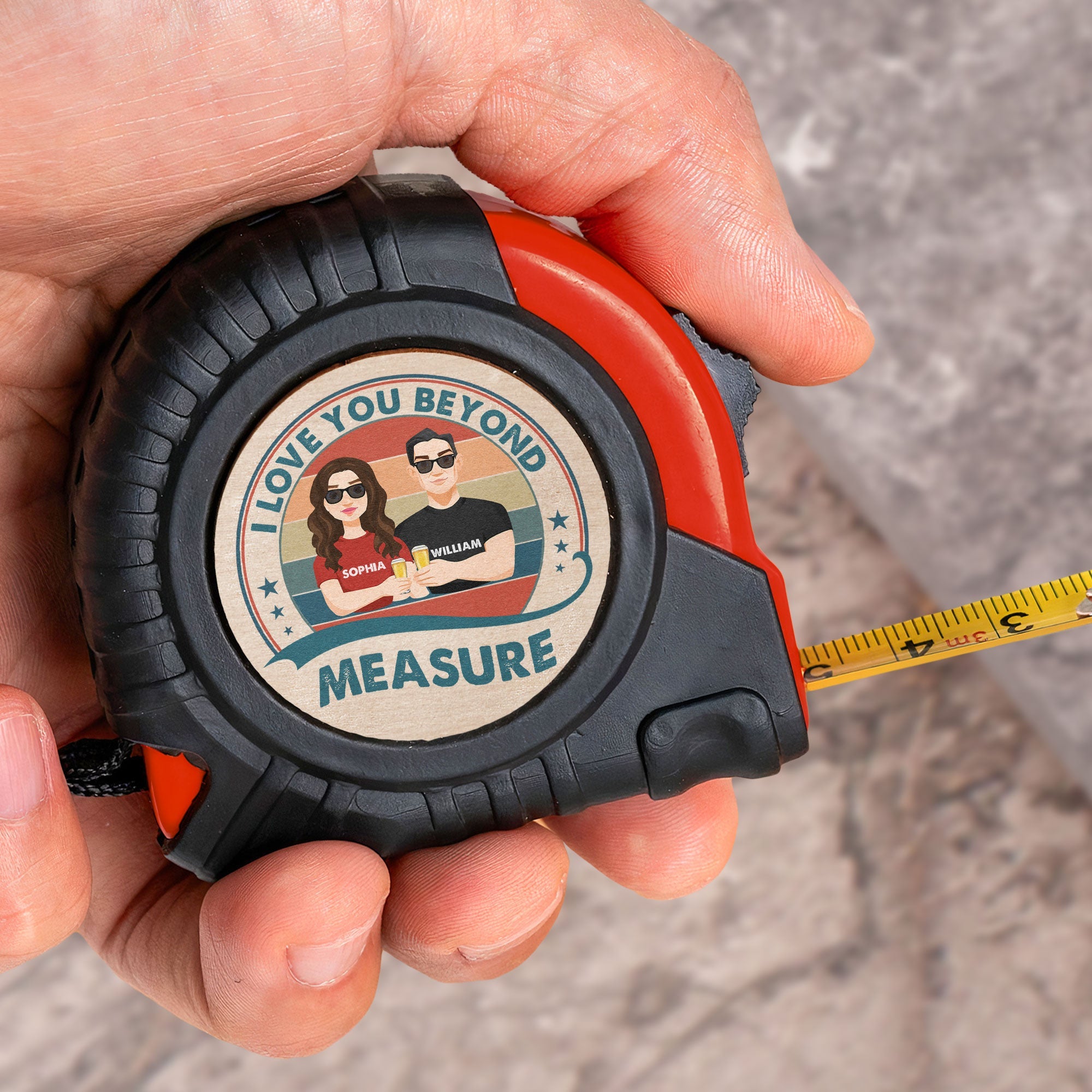 I Love You Beyond Measure - Personalized Tape Measure